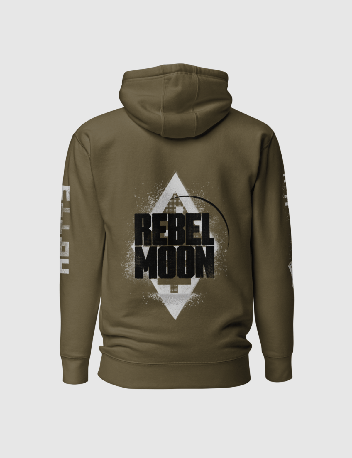 Rebel Moon Logo Unisex Hoodie Military Green
