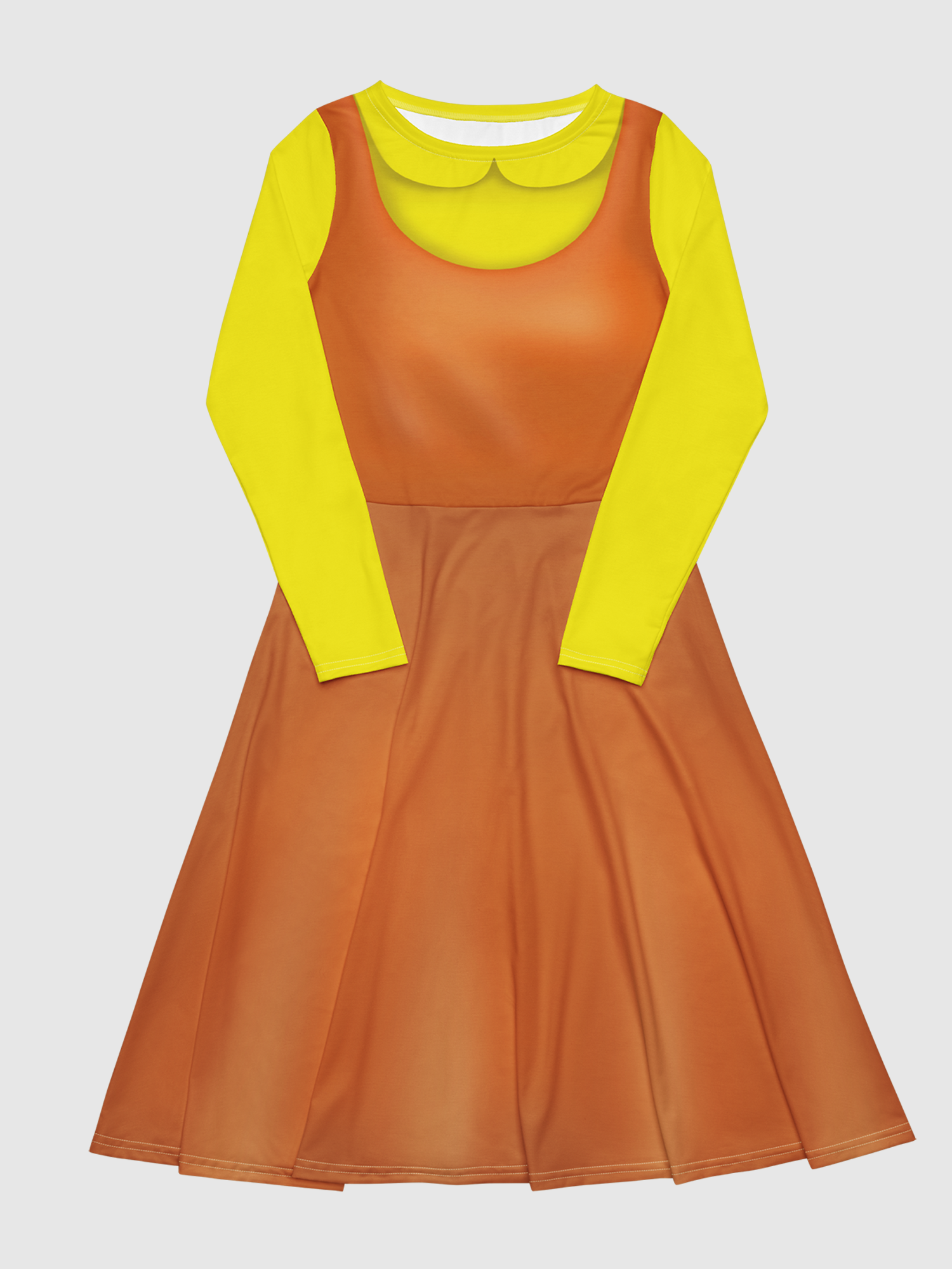 squid games orange dress Squid Game Doll Challenges Dress