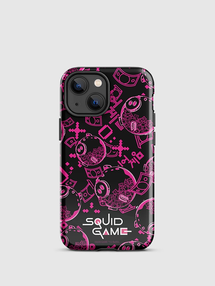 Squid Game Piggybank Pattern iPhone Tough Case – Netflix Shop