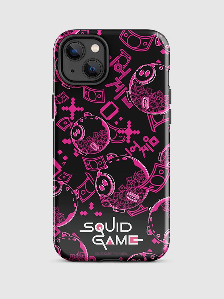 Squid Game Piggybank Pattern iPhone Tough Case – Netflix Shop