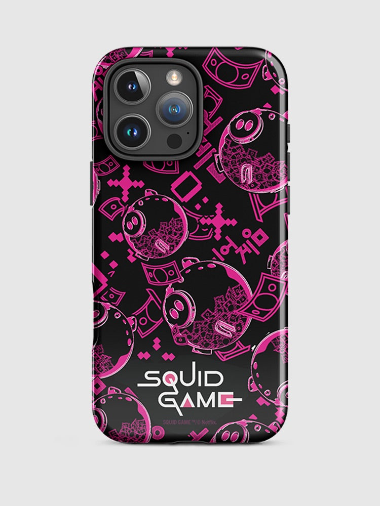 Squid Game Piggybank Pattern iPhone Tough Case – Netflix Shop