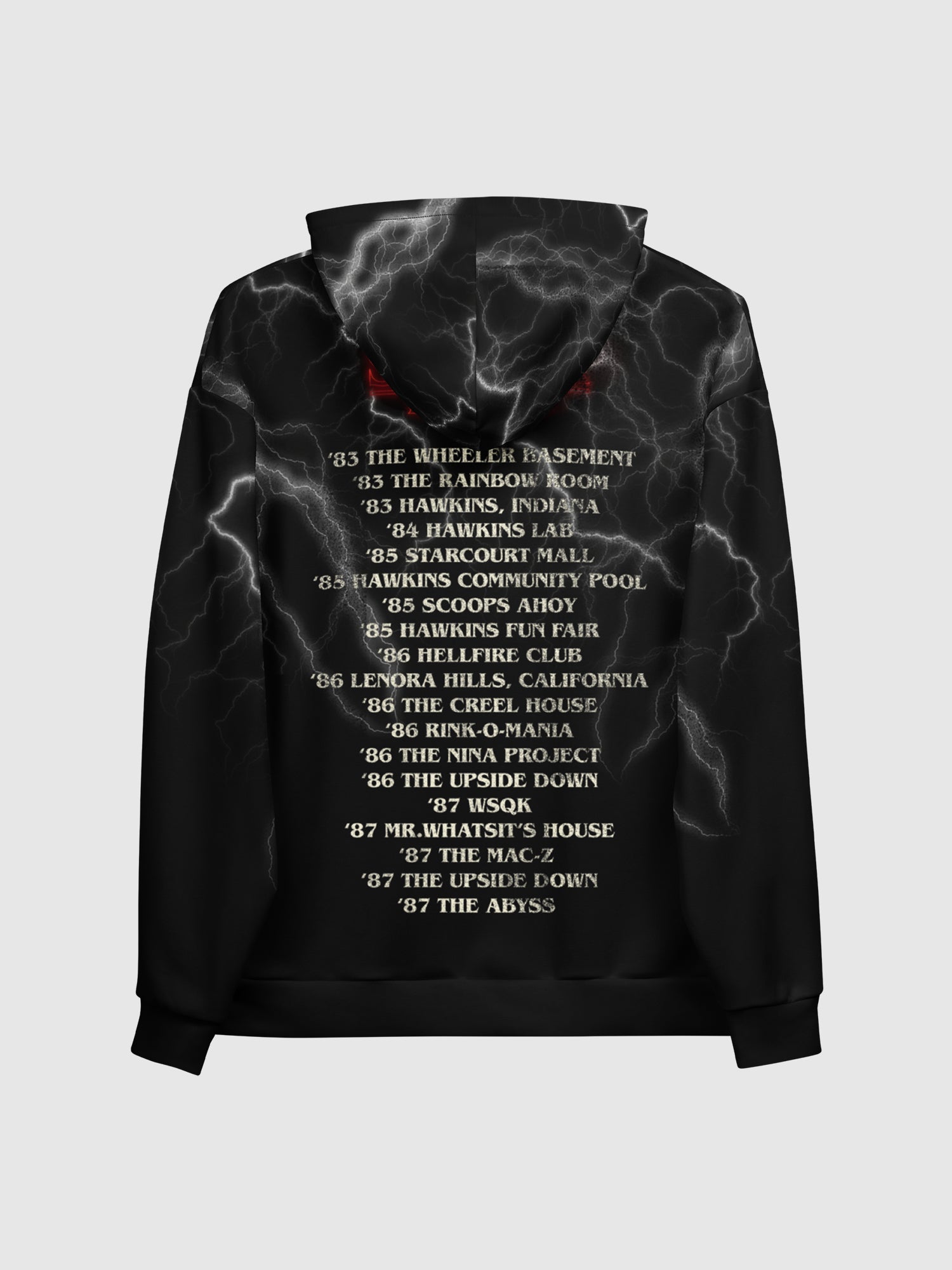 Stranger Things Hoodie 10th Anniversary Tour – Netflix Shop