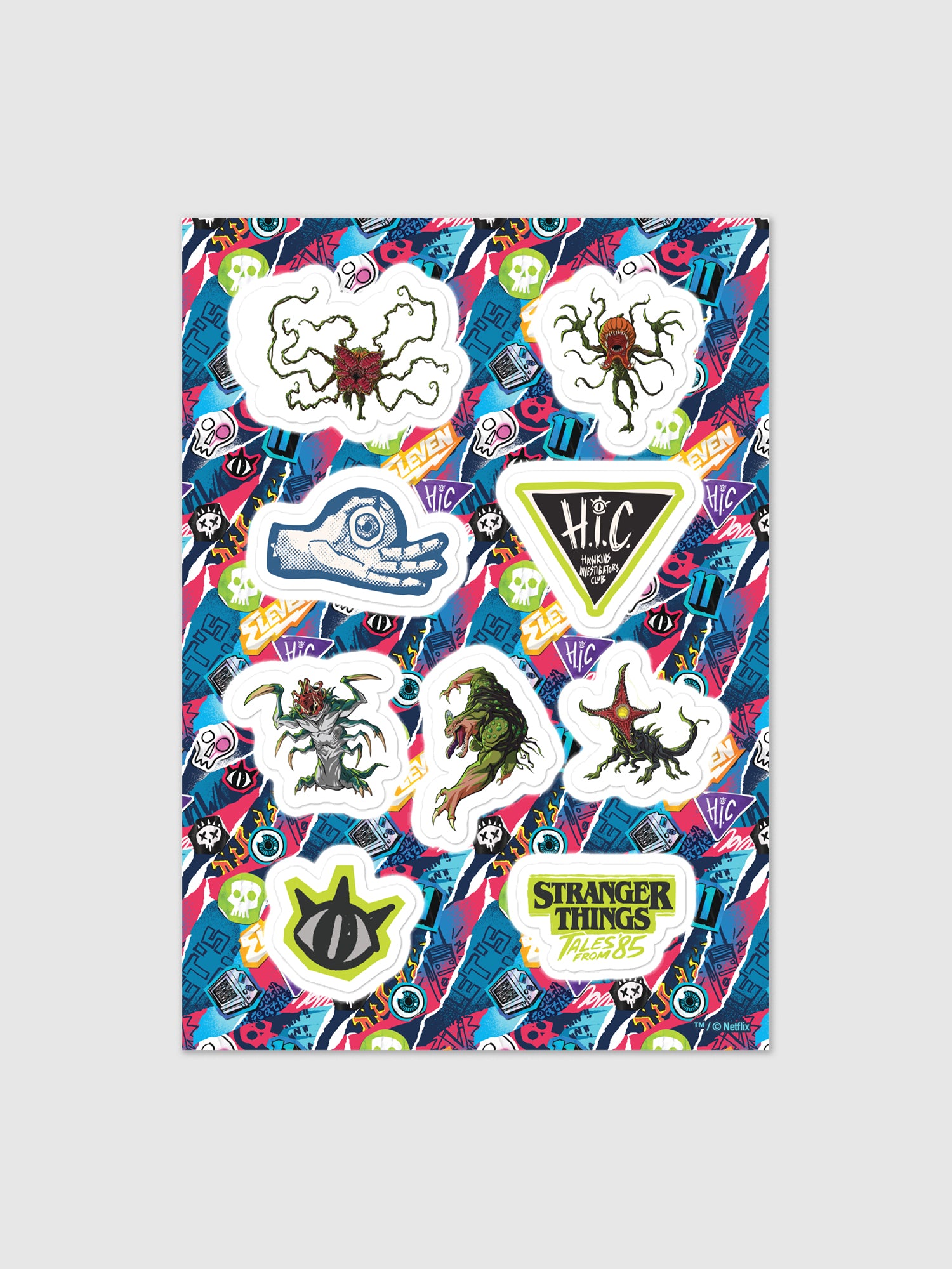 Stranger Things: Tales From '85 Sticker Sheet | Netflix Shop