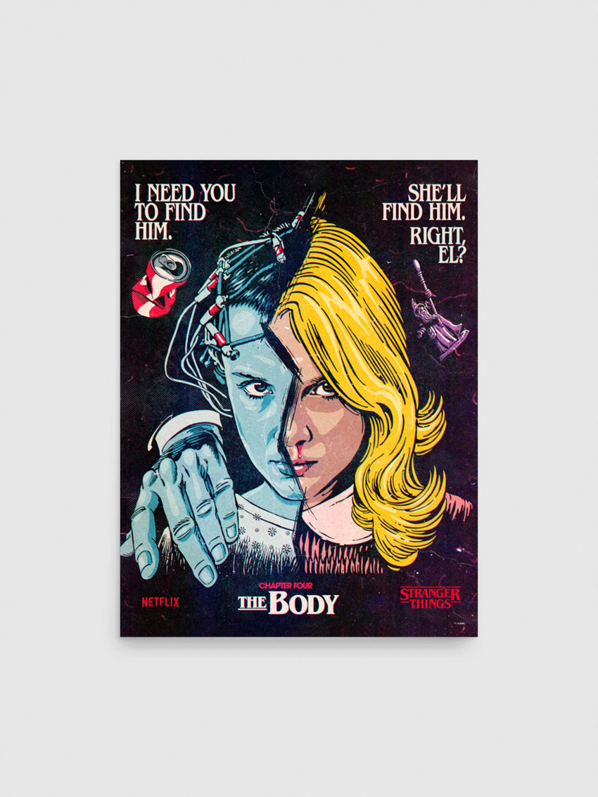 Stranger Things Season 1 x Butcher Billy The Body Poster – Netflix
