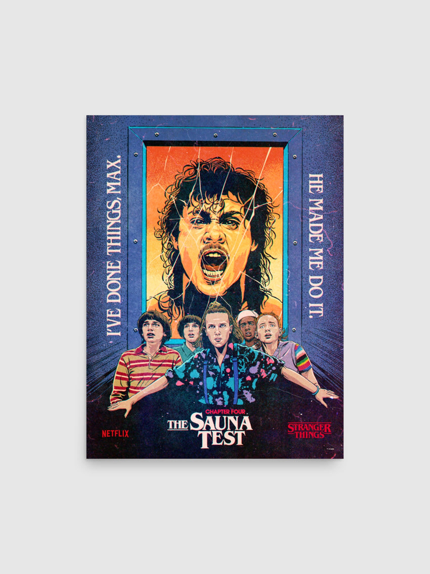 Stranger Things Season 3 x Butcher Billy The Sauna Test Poster