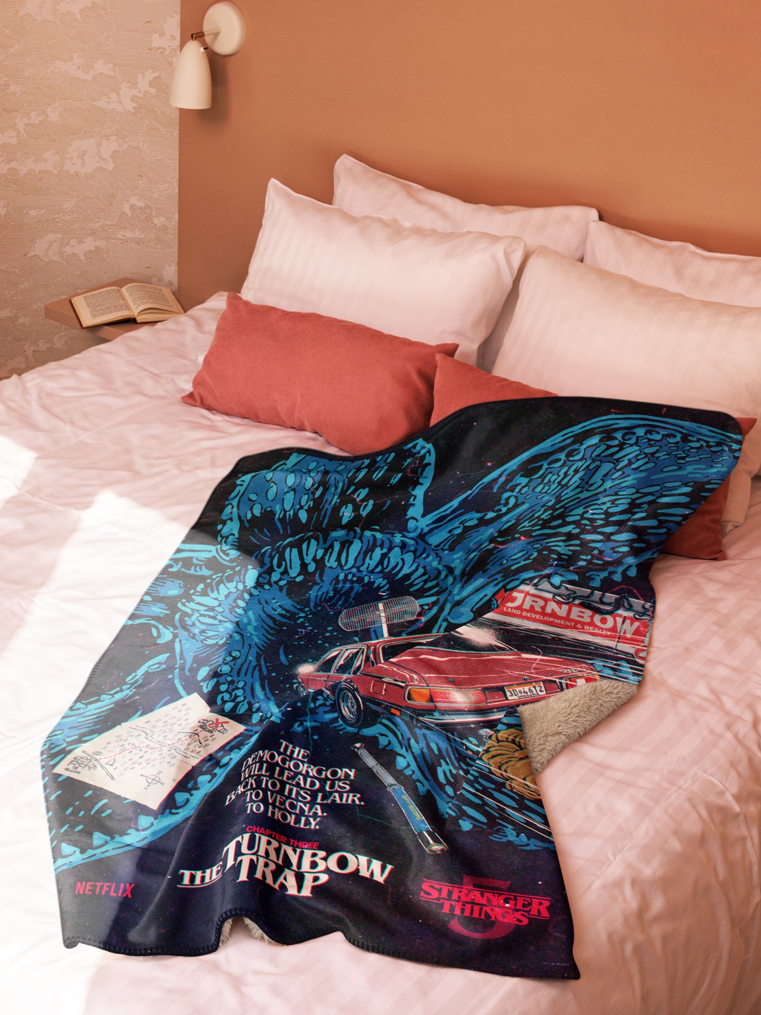 Turnbow Trap Stranger Things Sherpa Blanket | Netflix Shop