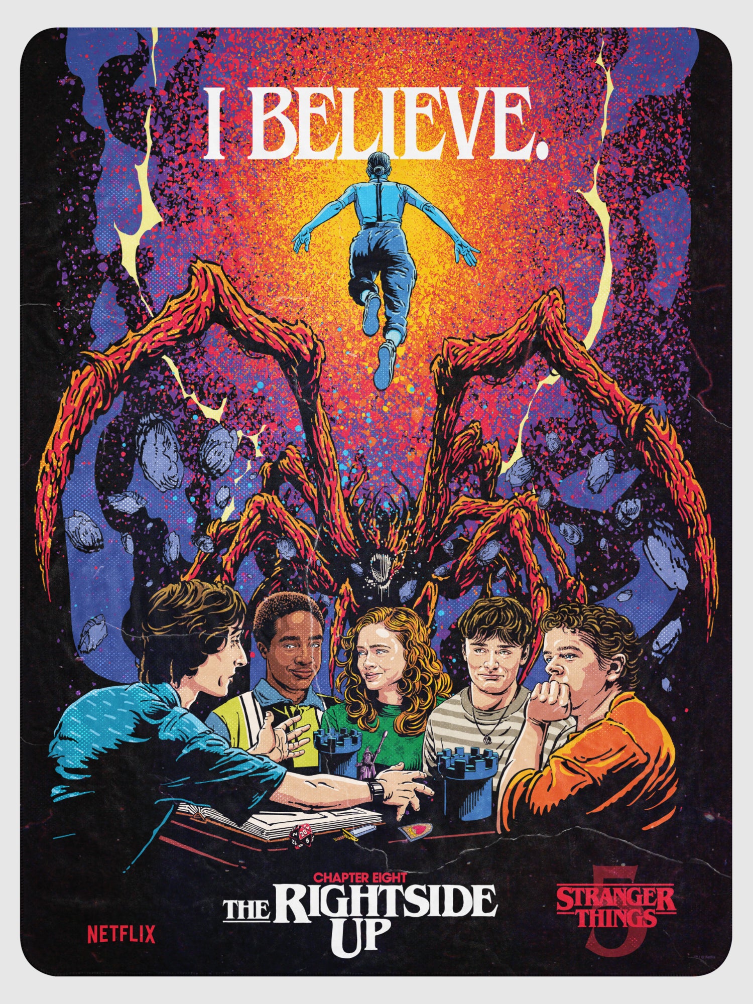 Stranger Things Season 5 x Butcher Billy The Rightside Up Blanket