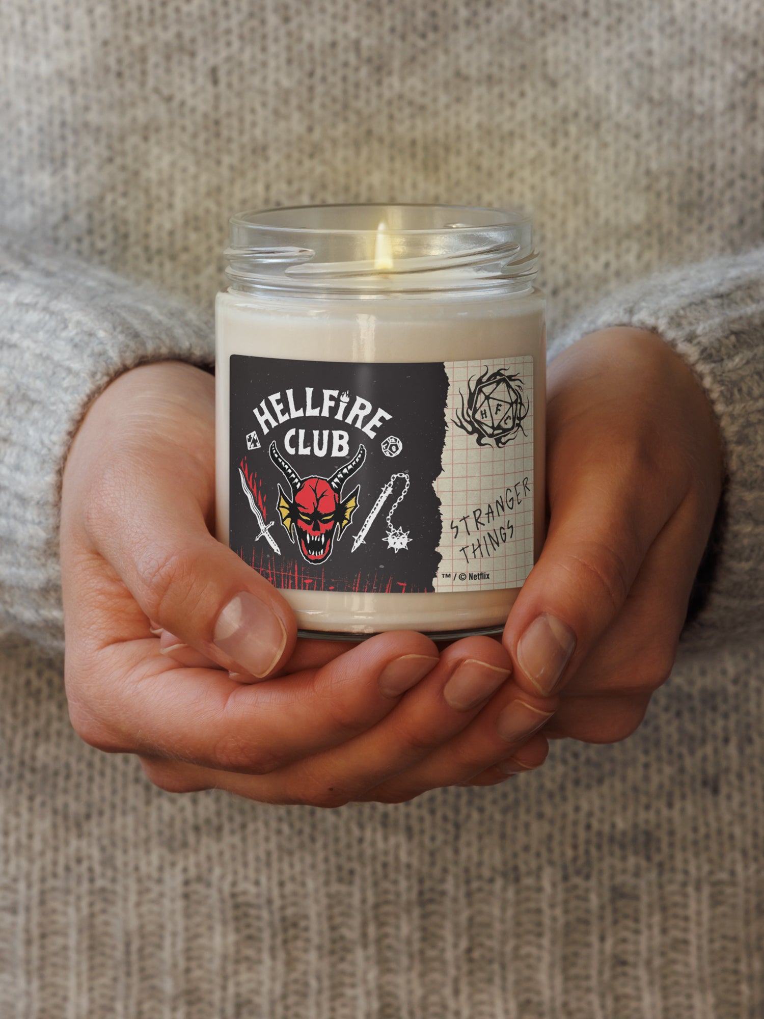 Stranger Things Scented Candle Hellfire Club – Netflix Shop