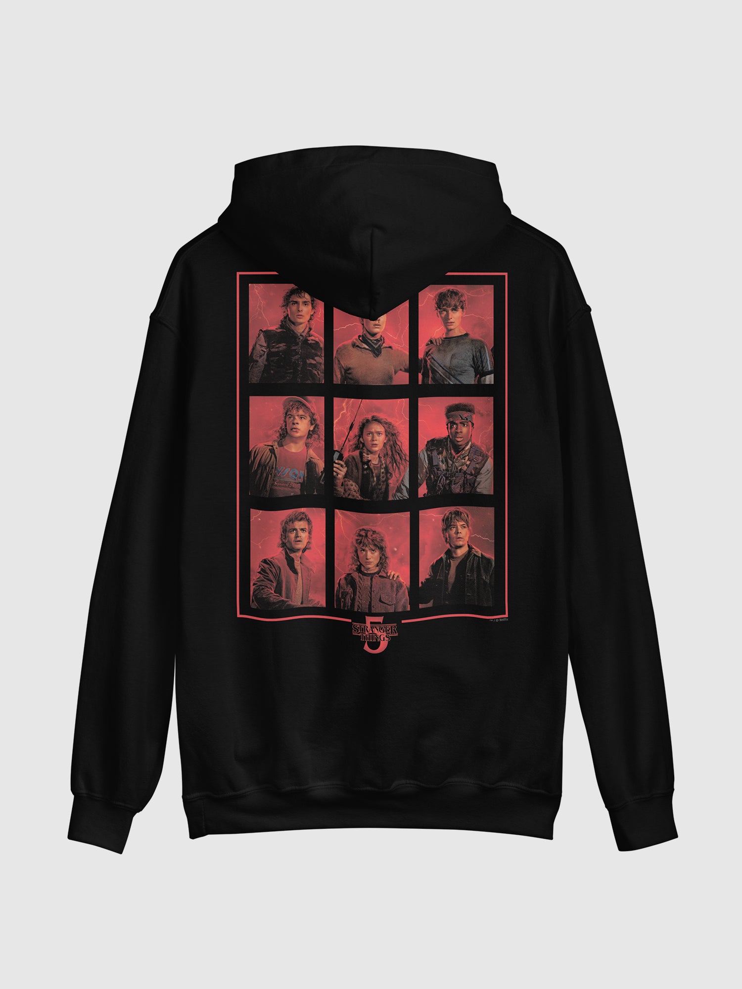 Stranger Things Hoodie Season 5 Characters Grid – Netflix Shop