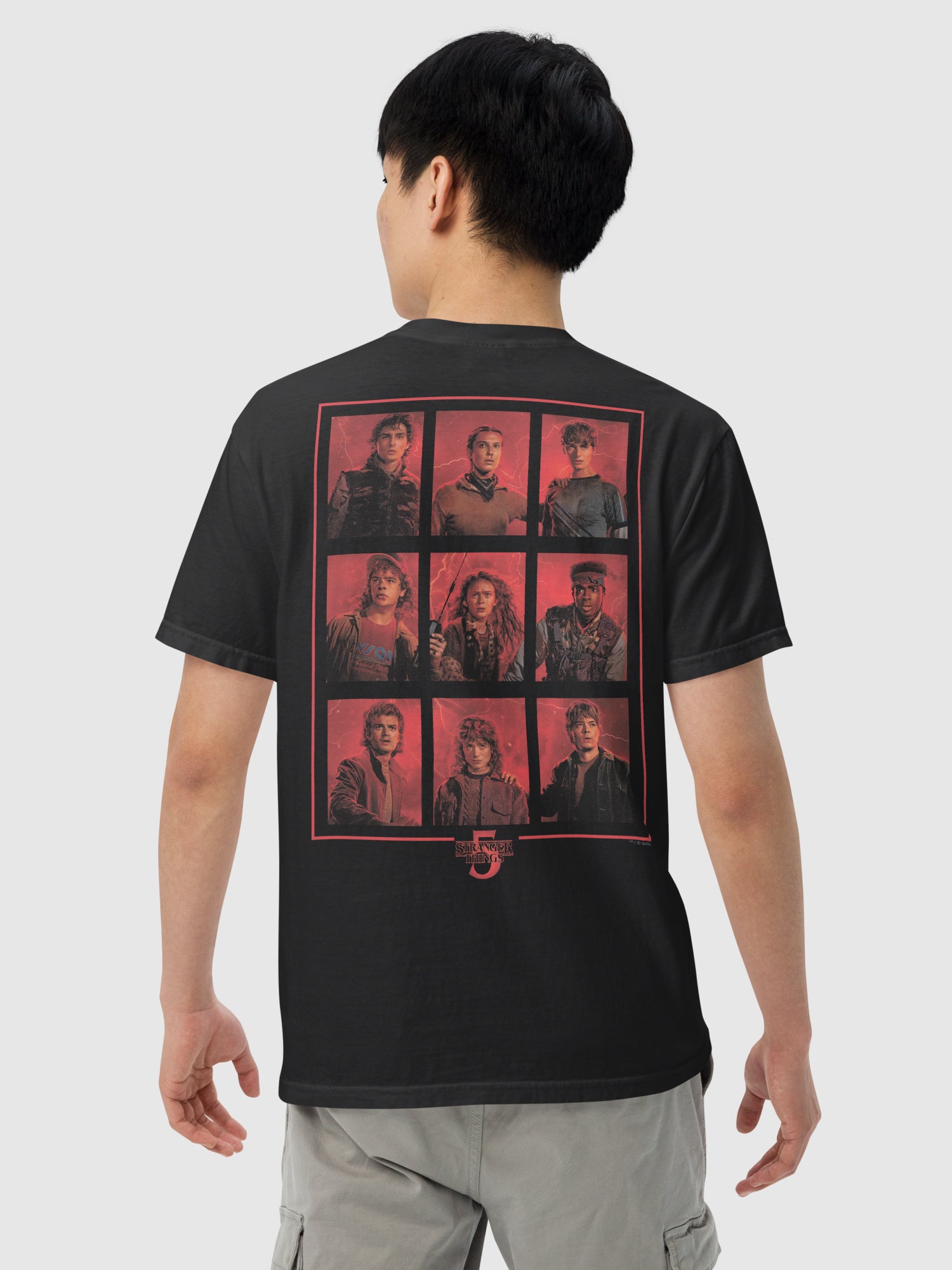 Official Stranger Things Logo T-Shirt For Men - Embroidered Chest Design, 100% Cotton, Young Men's Fit - View #11