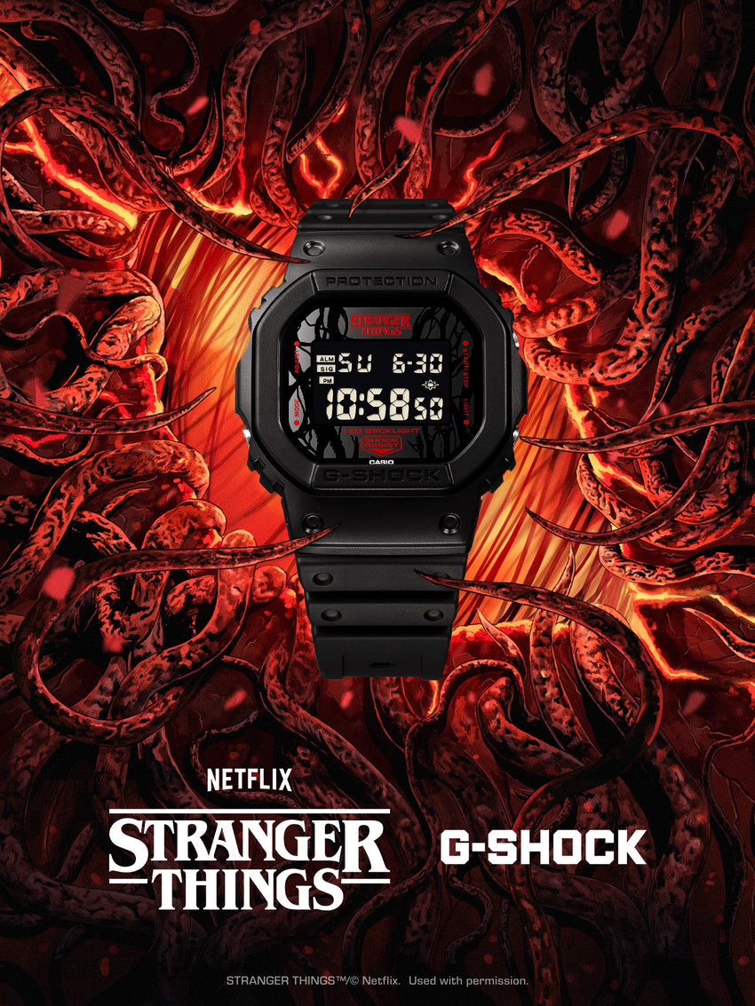 時計 G-SHOCK STRANGER THINGS CASIO Netflix Stranger Things x G-SHOCK Casio Watch – Netflix Shop