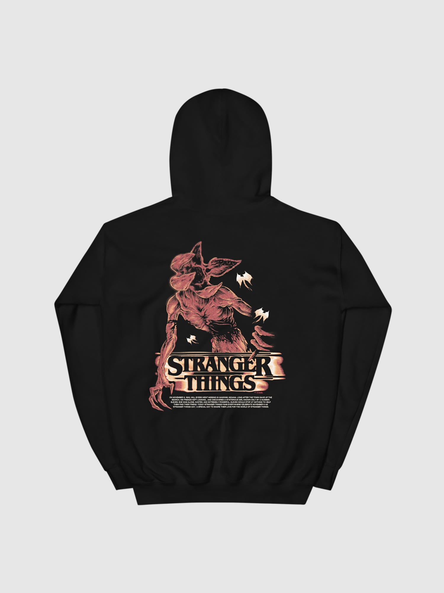 Clothing Stranger Things Crop Hoodie Stranger Things Flames Logo