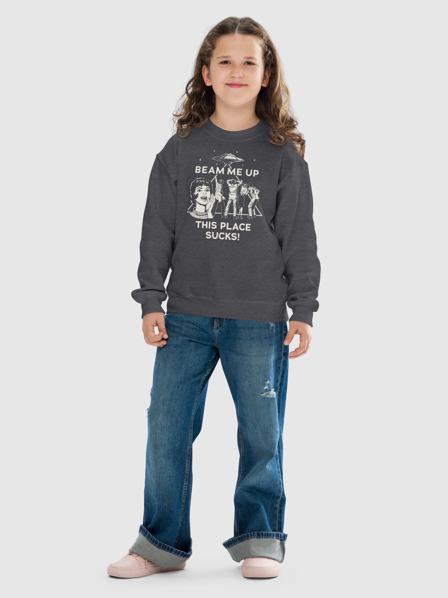 Stranger Things Beam Me Up Sweatshirt | Netflix Shop