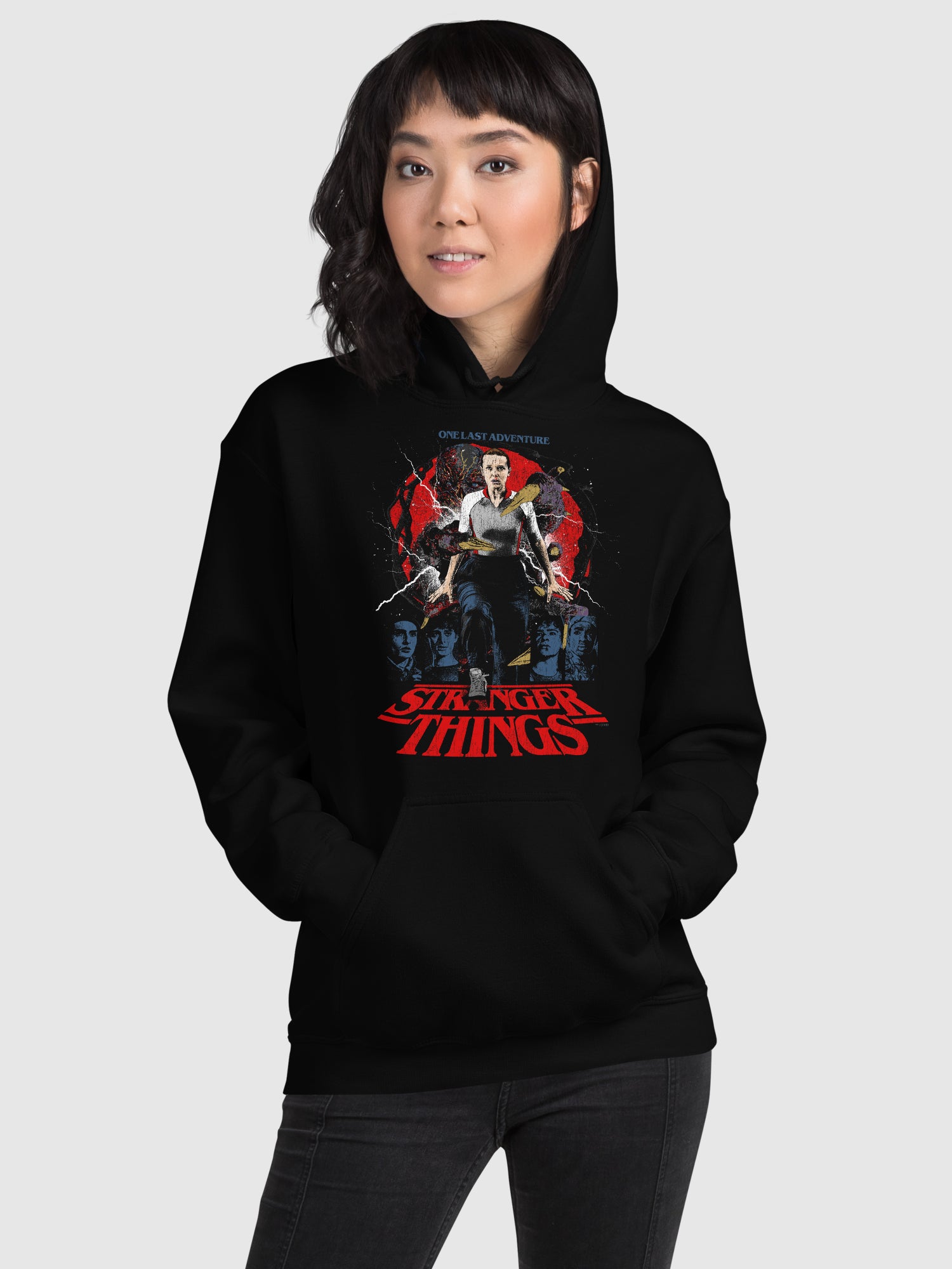 Stranger Things Hoodie Rucking Fotten x Upside Down Pictures