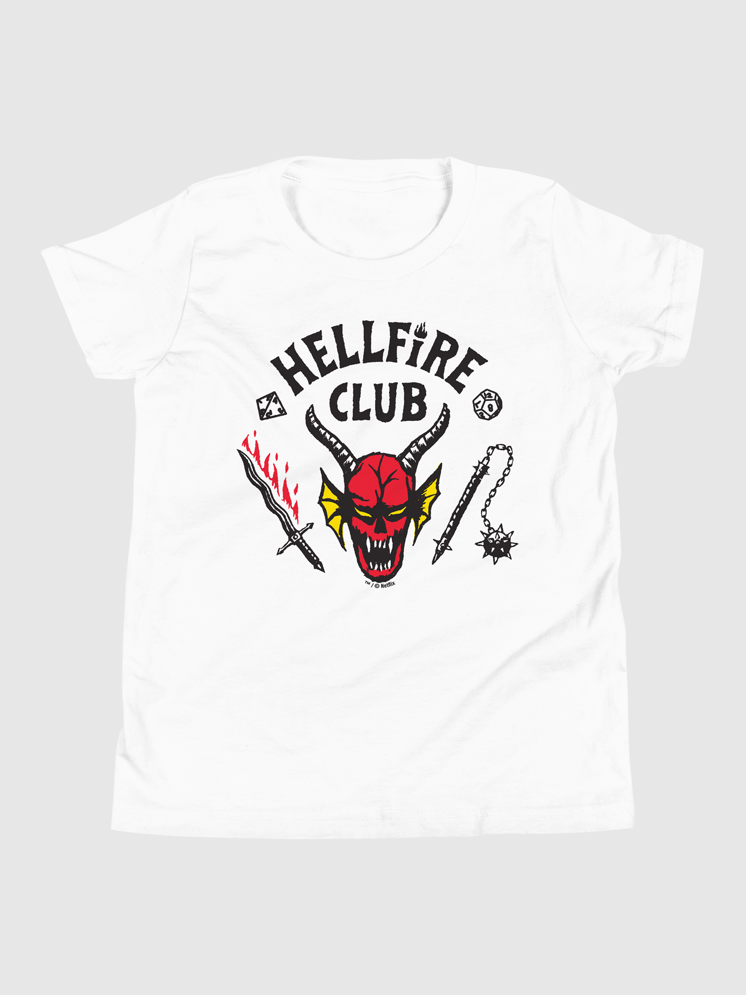 Stranger Things Hellfire Club Youth T-Shirt – Netflix Shop