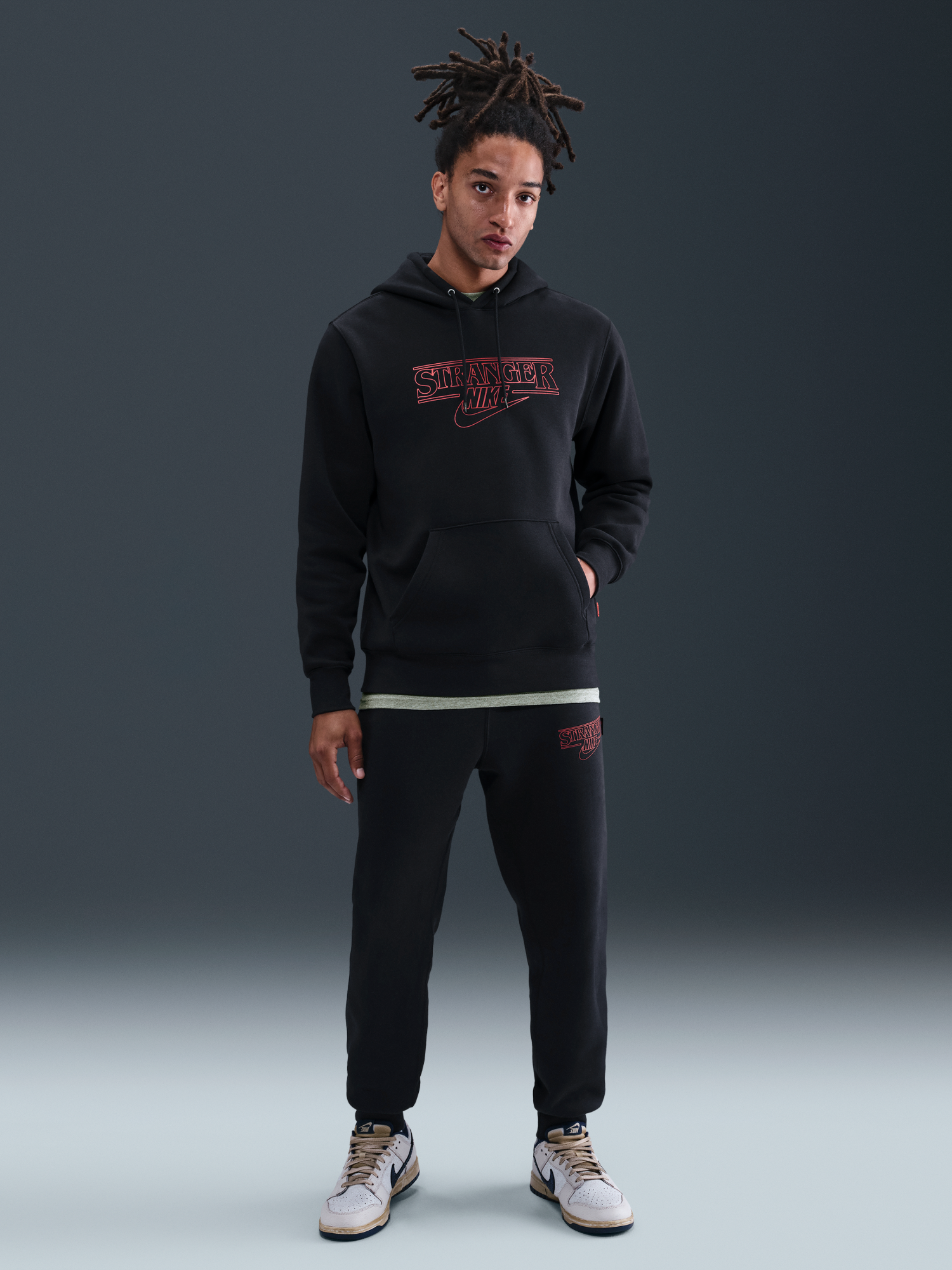 stranger things nike tracksuit