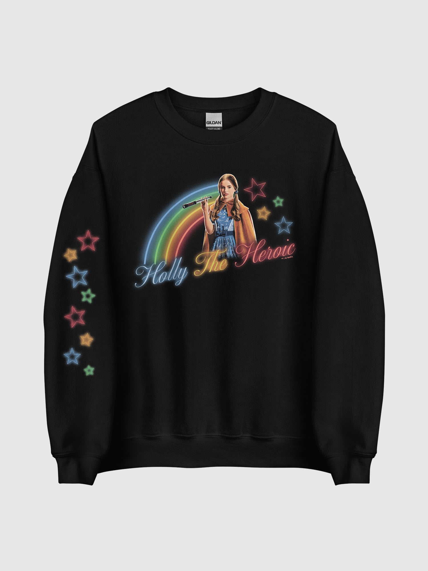 Stranger Things Crewneck Holly The Heroic Rainbow – Netflix Shop