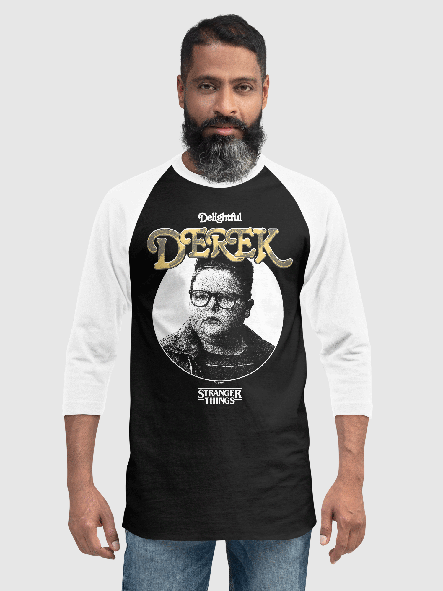 Stranger Things Raglan Shirt Derek – Netflix Shop