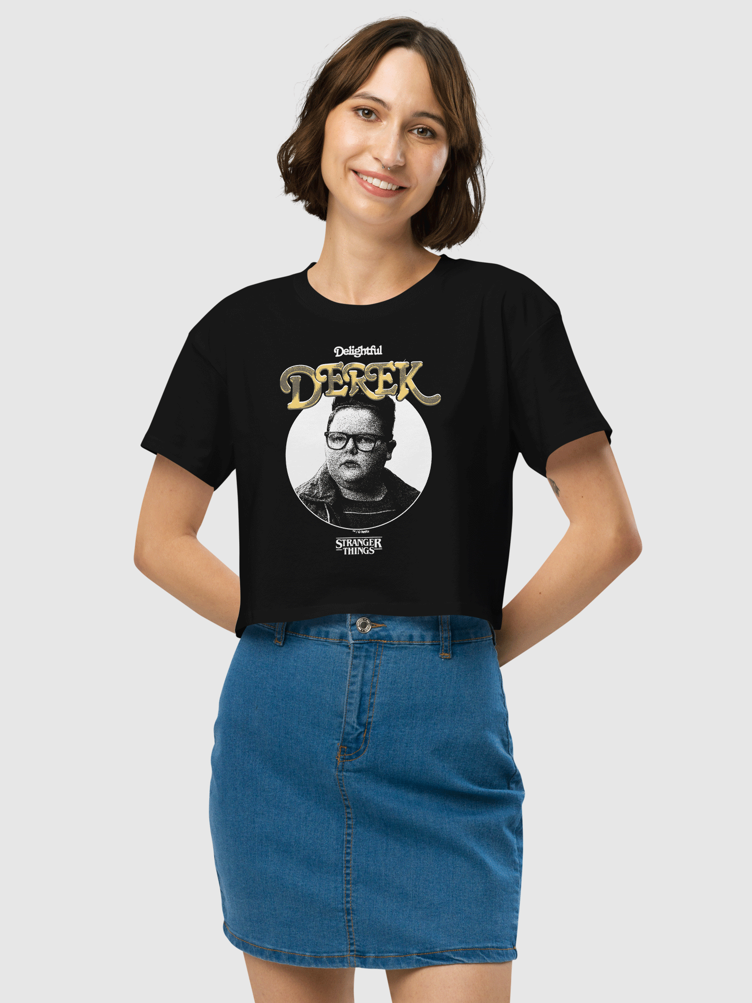 Stranger Things Crop Top Derek – Netflix Shop