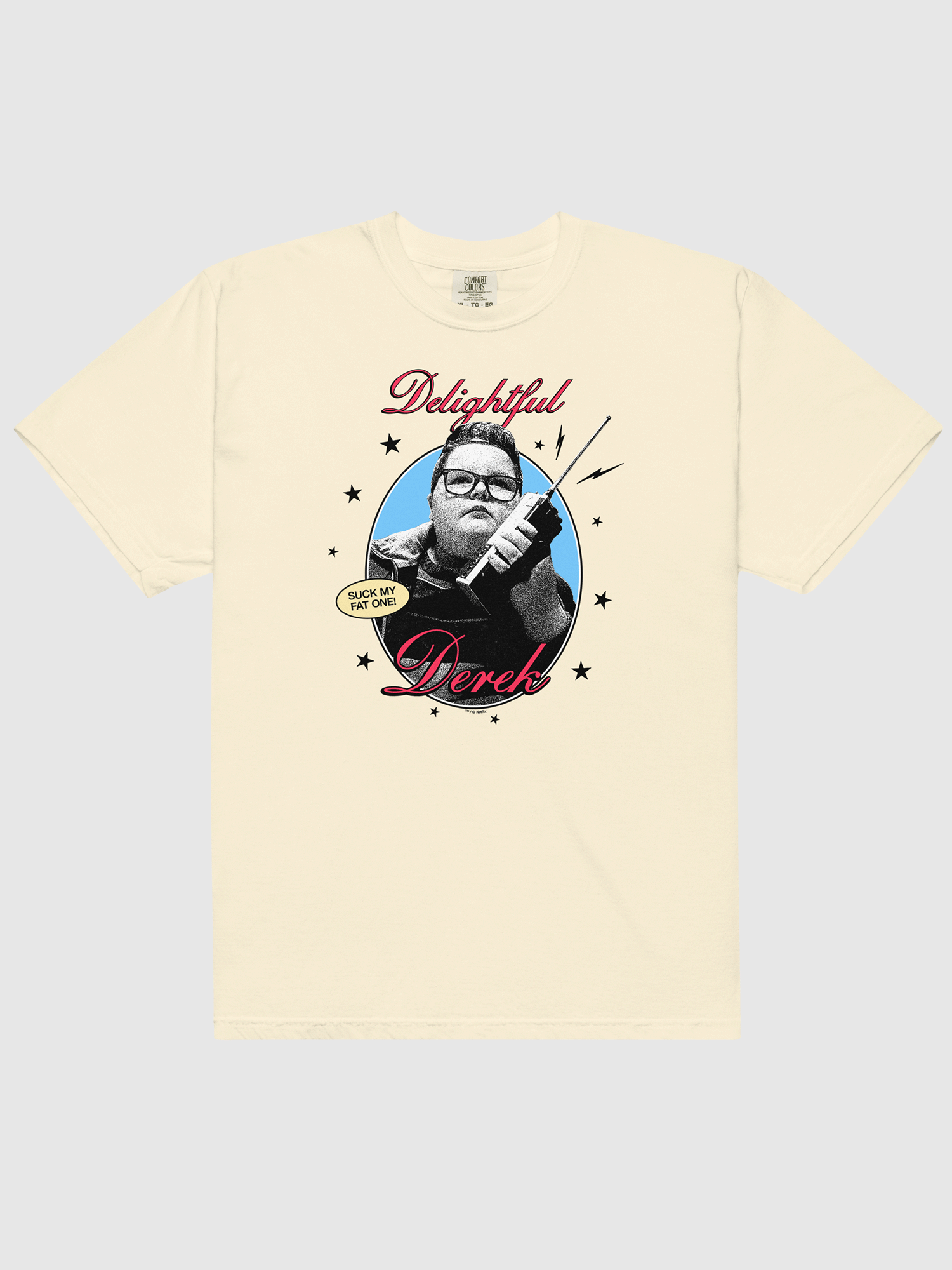 Stranger Things T-Shirt Delightful Derek Comfort Colors – Netflix Shop