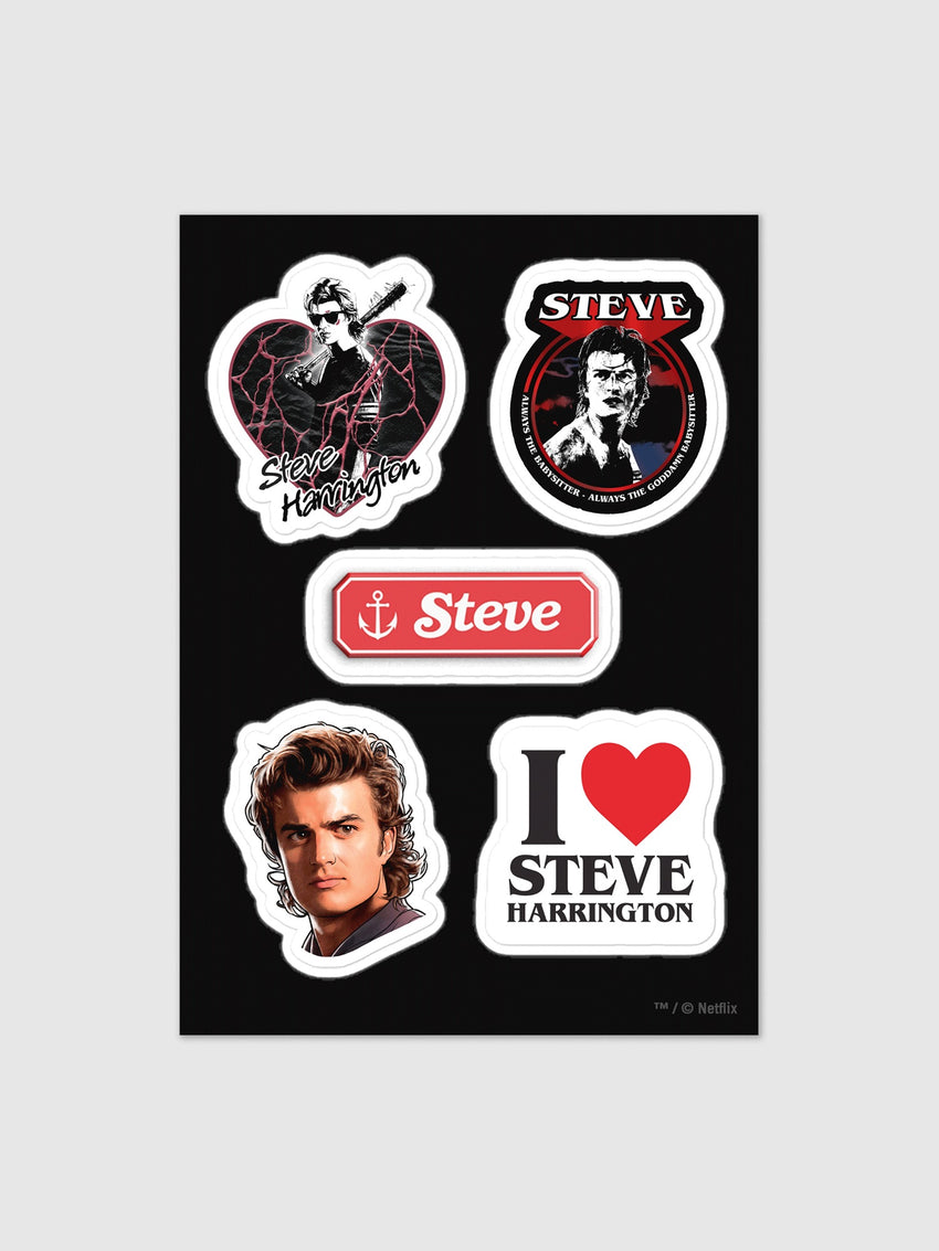 Stranger Things Steve Sticker Sheet – Netflix Shop