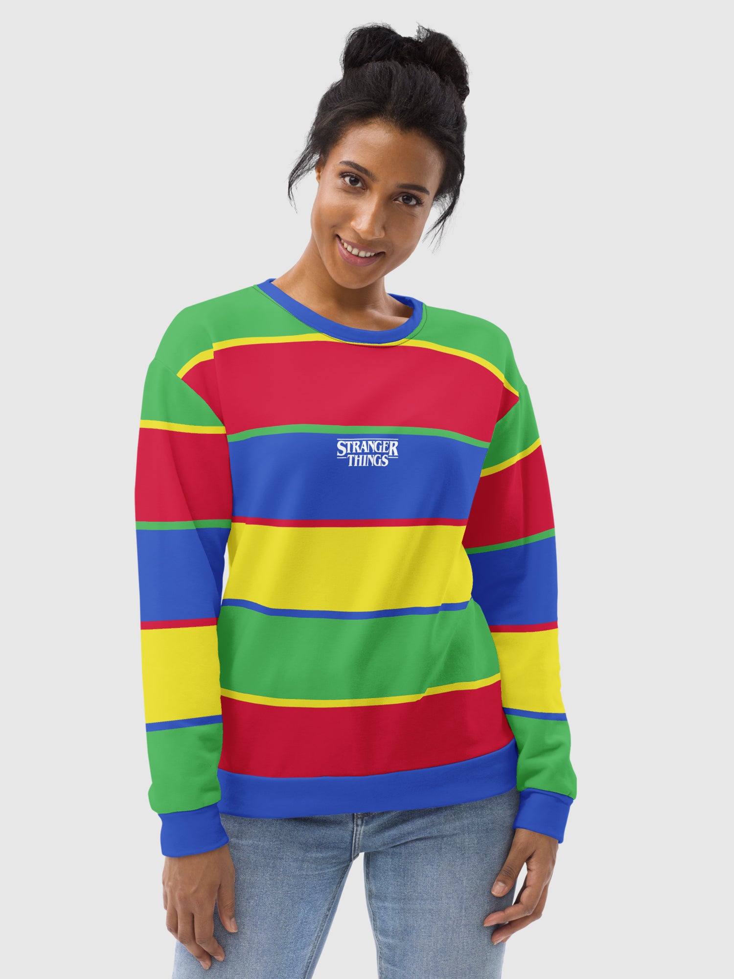 Stranger Things Crewneck Derek Stripes – Netflix Shop