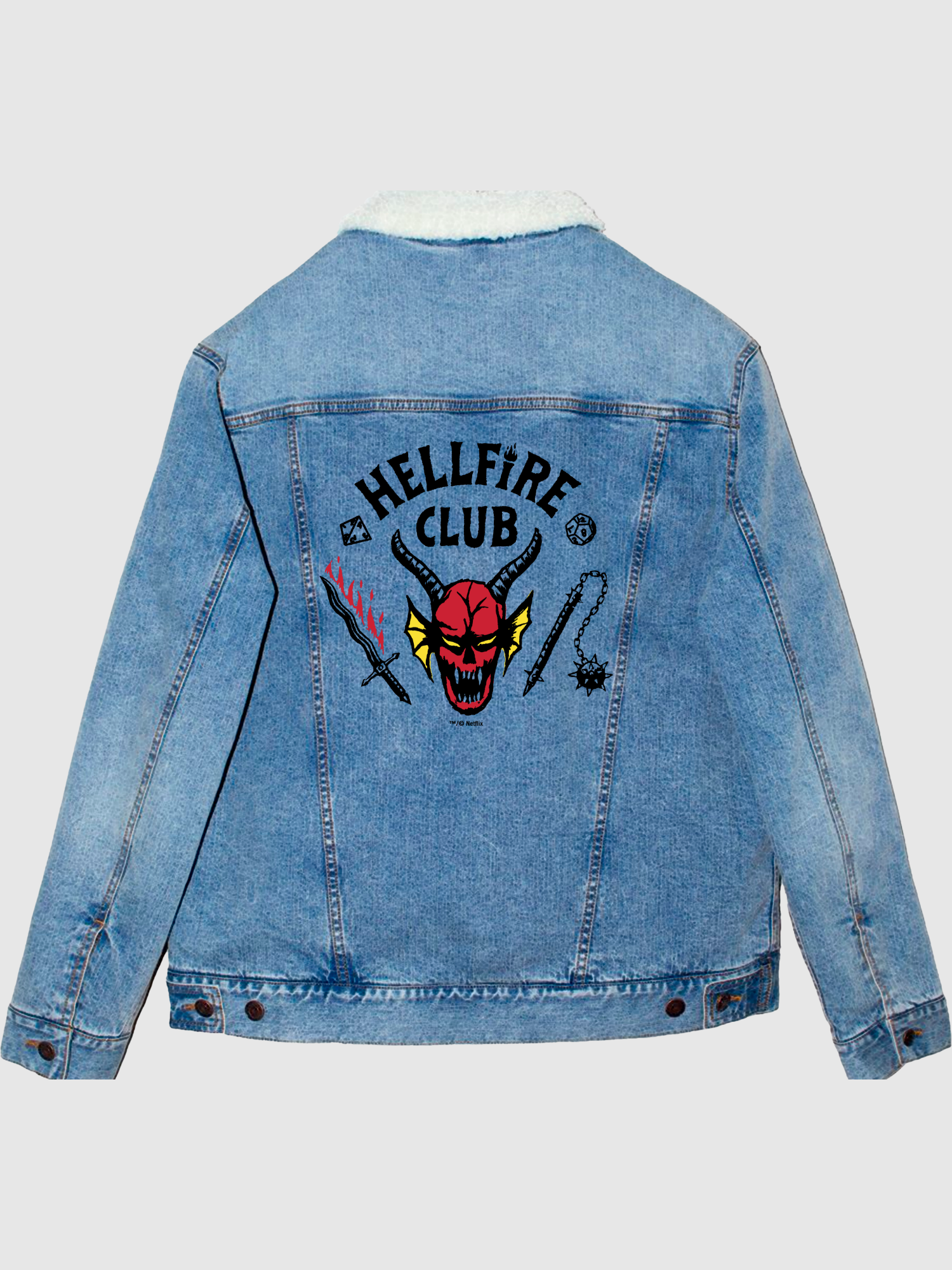Stranger Things Hellfire Club Denim Jacket – Netflix Shop
