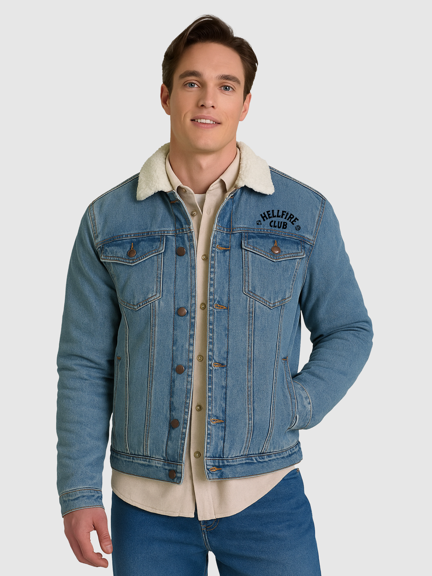 Stranger Things Hellfire Club Denim Jacket – Netflix Shop Stranger Things Hellfire Club Denim Jacket – Netflix Shop