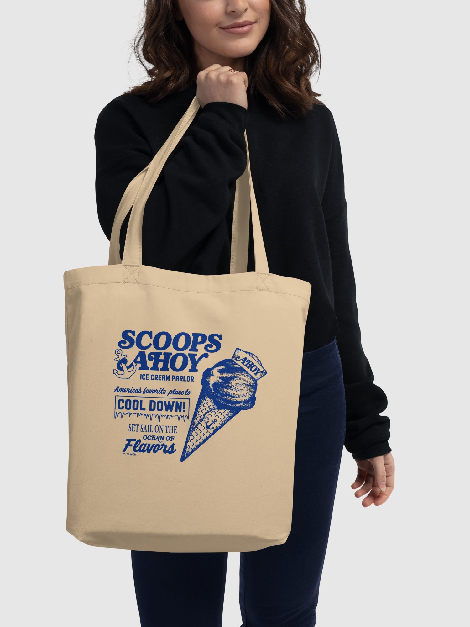 Stranger Things Scoops Scoops Ahoy Tote Bag – Netflix Shop