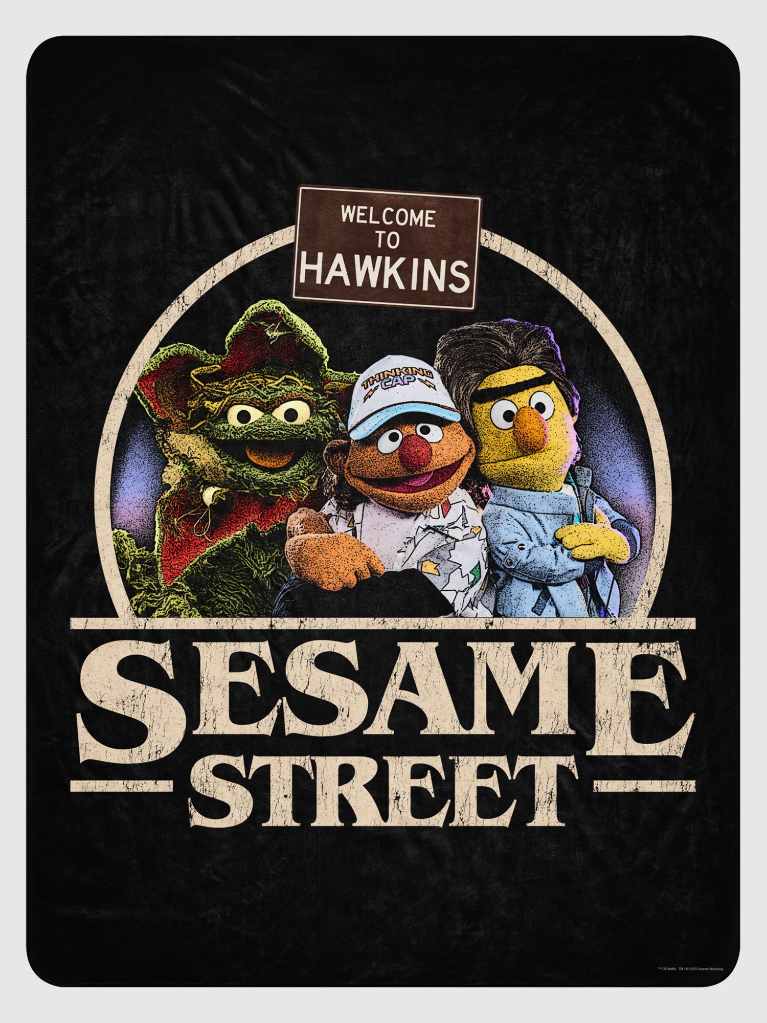 Stranger Things x Sesame Street Sherpa Blanket – Netflix Shop