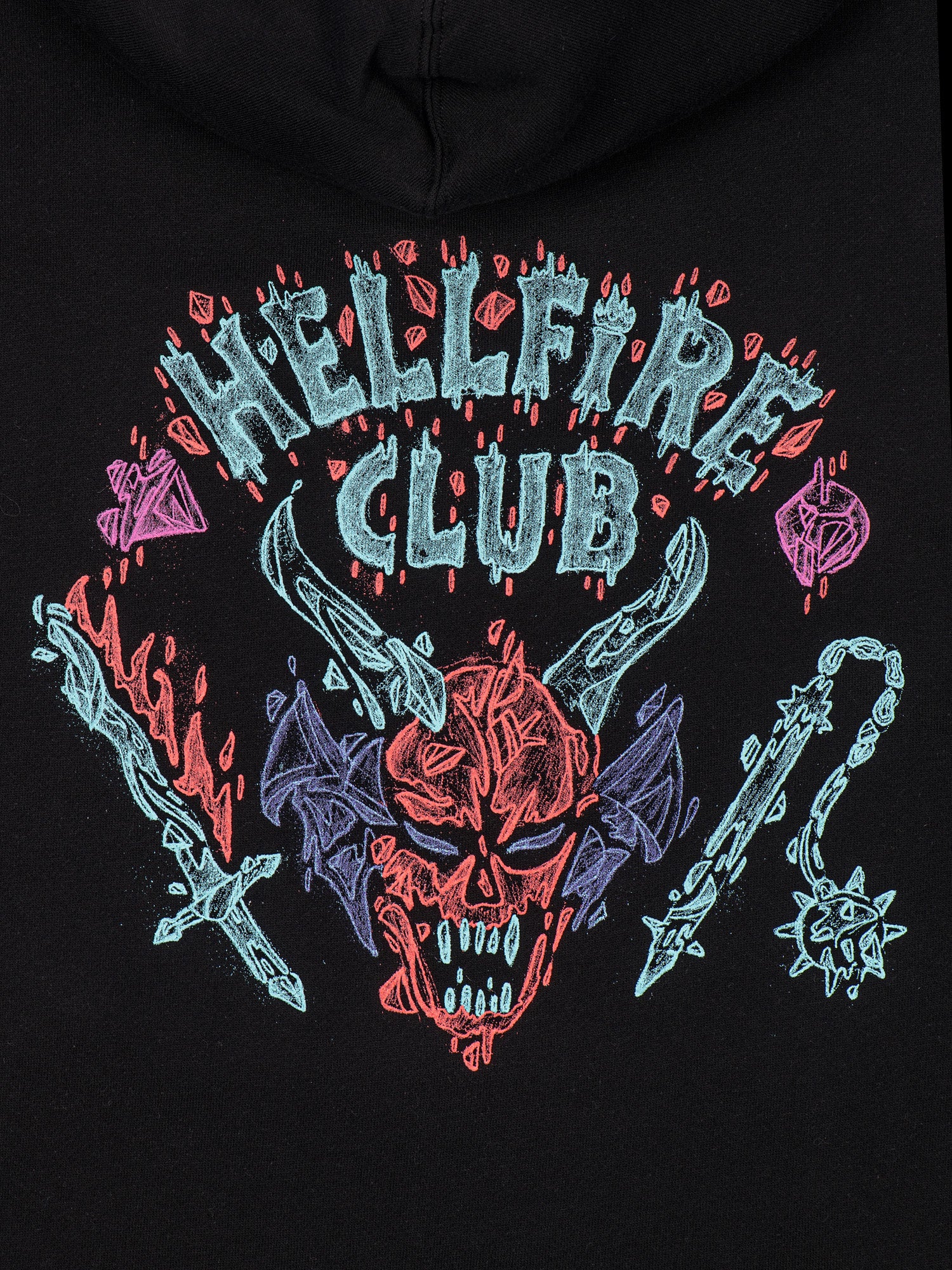 Stranger Things x Louis De Guzman Hellfire Club Hoodie – Netflix Shop