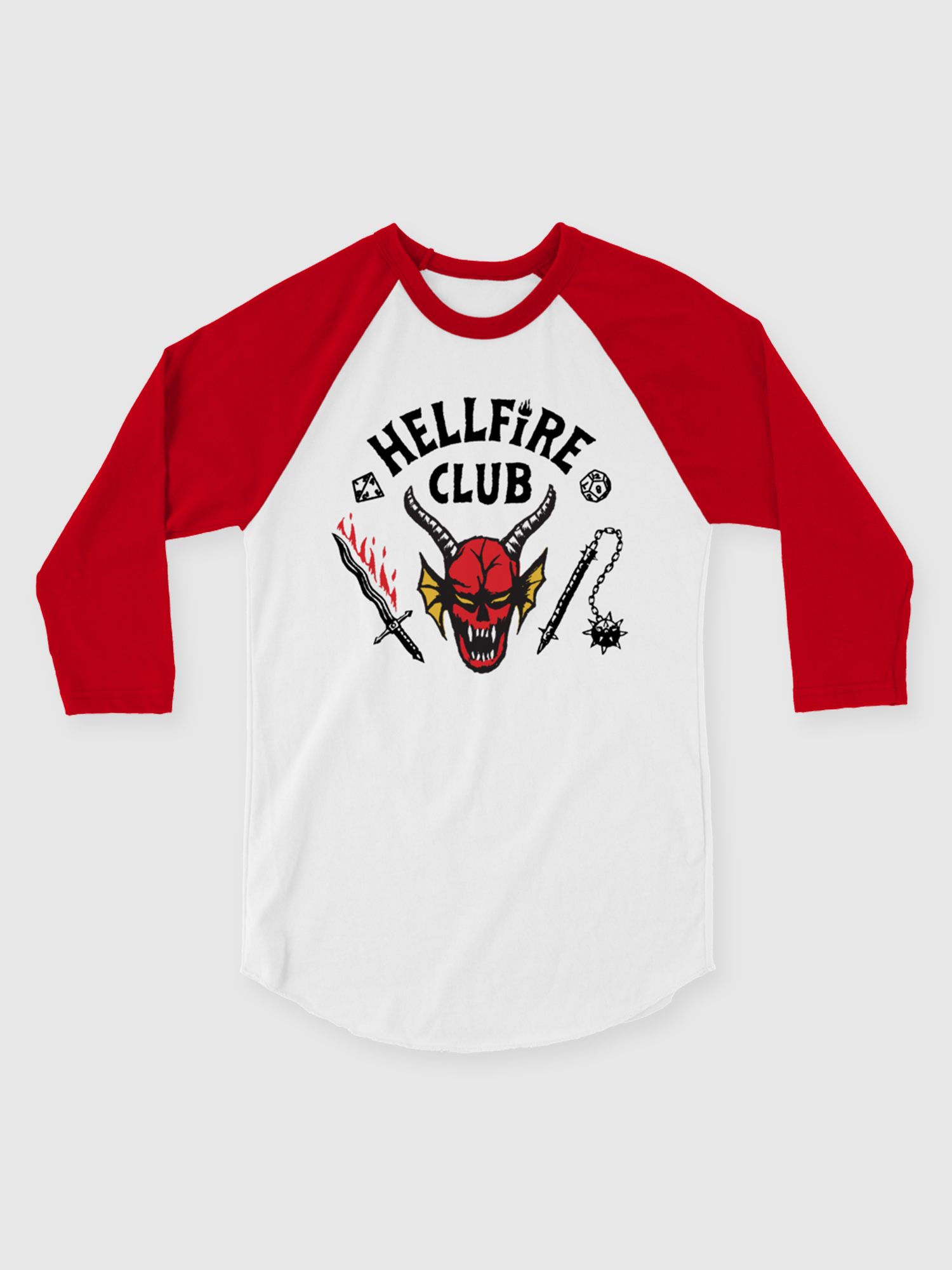 The Hellfire Club Raglan Shirt | Netflix Shop