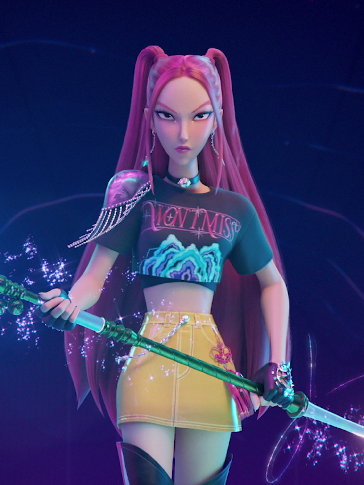 KPop Demon Hunters Mira Crop Top | Netflix Shop