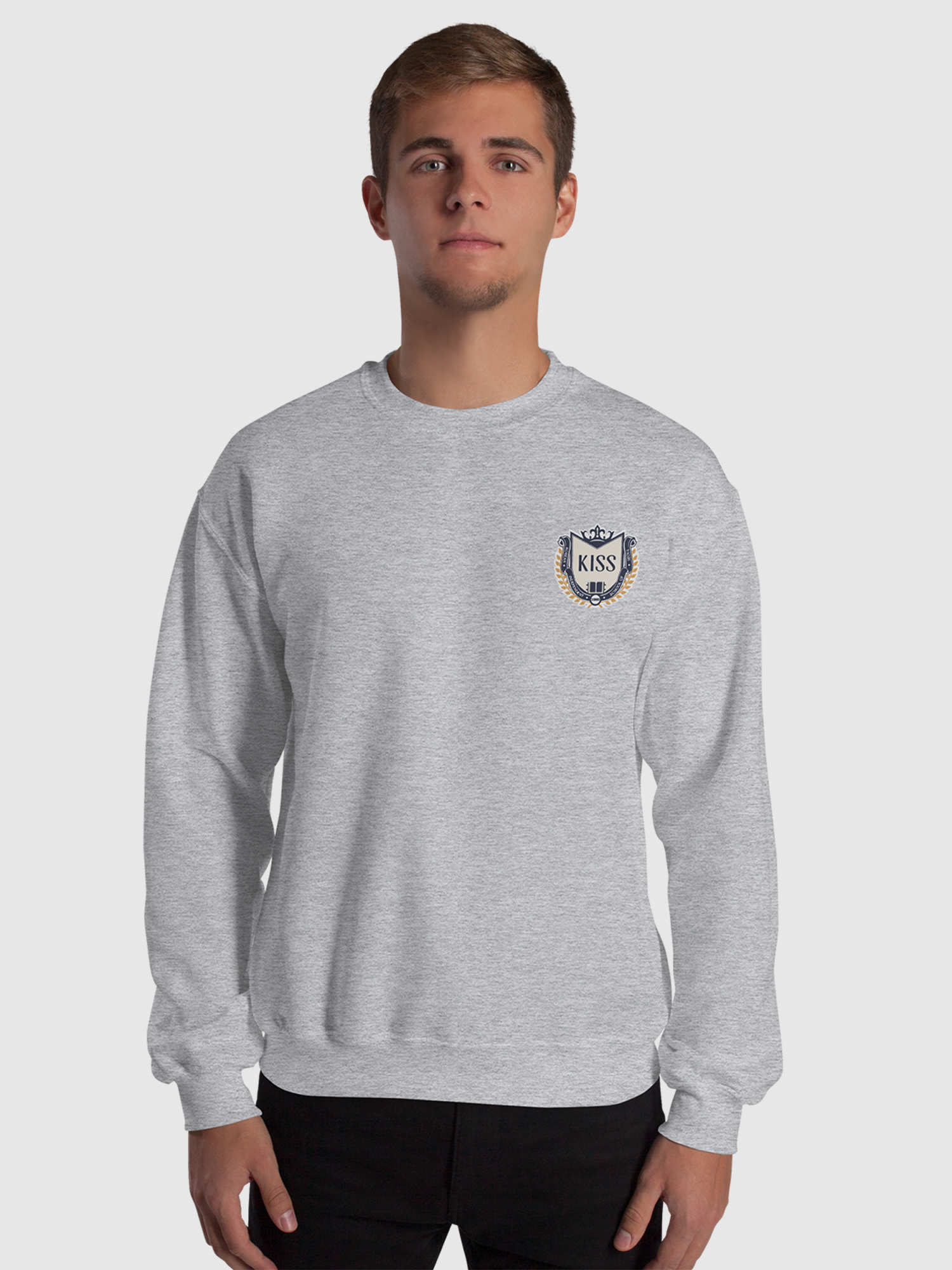 XO, Kitty KISS Emblem Preppy Sweatshirt | Netflix Shop