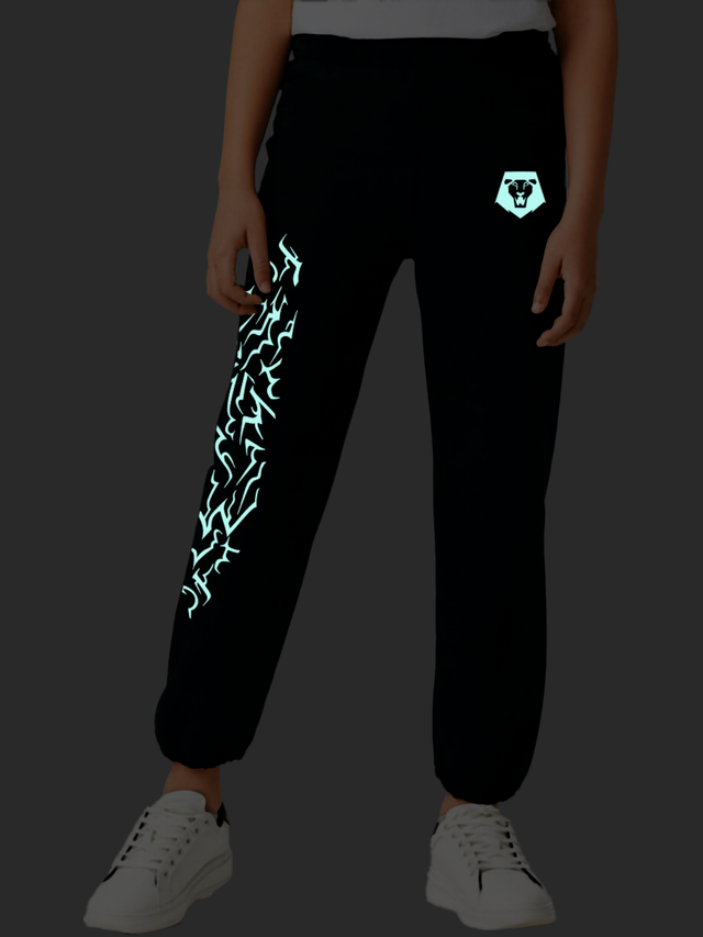 【SET UP】Netflix ENNOYHOODIE+PANTS S KPop Demon Hunters Glow in the Dark Youth Sweatpants Saja Boys