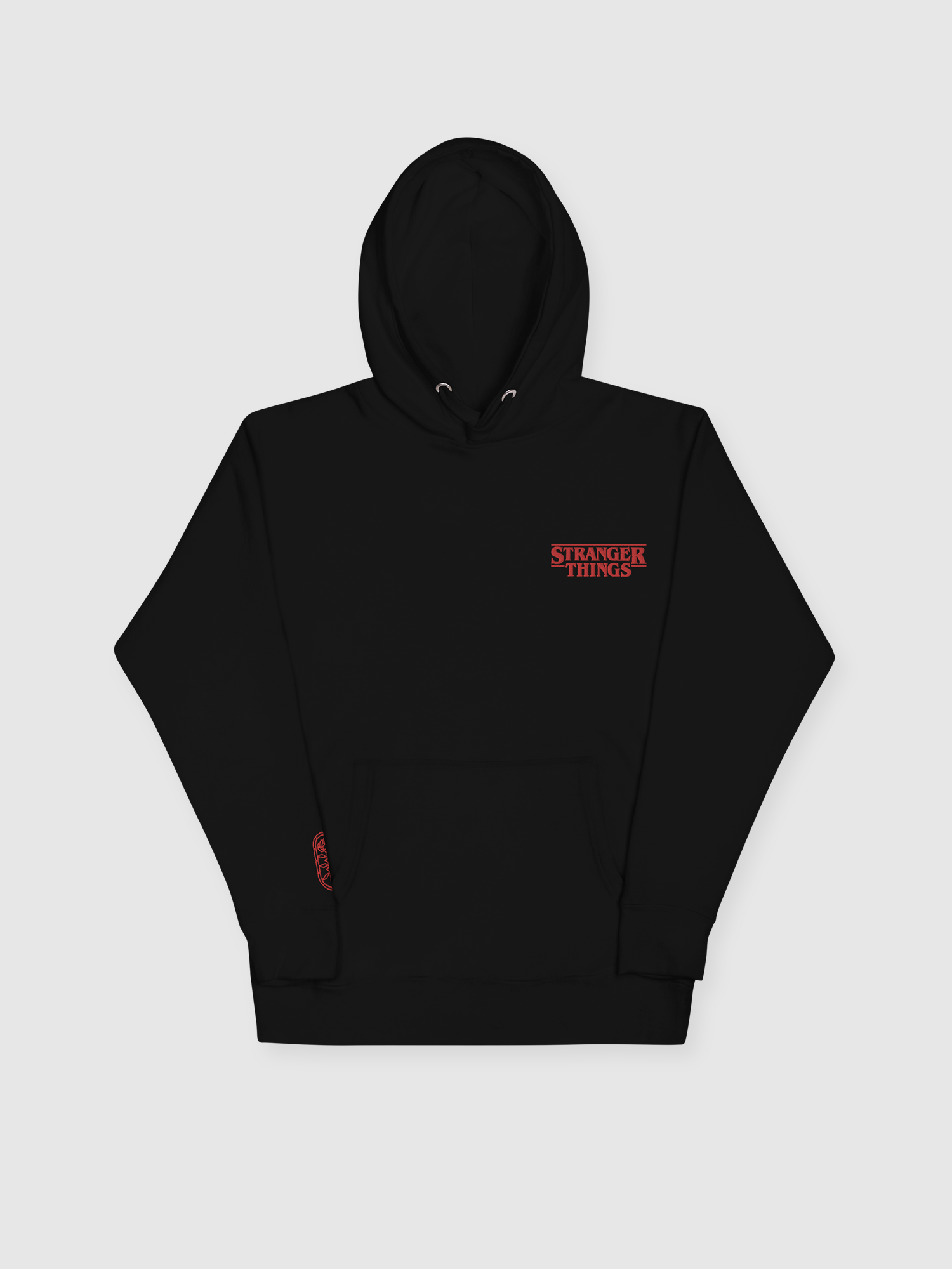 Black and red stranger top things hoodie