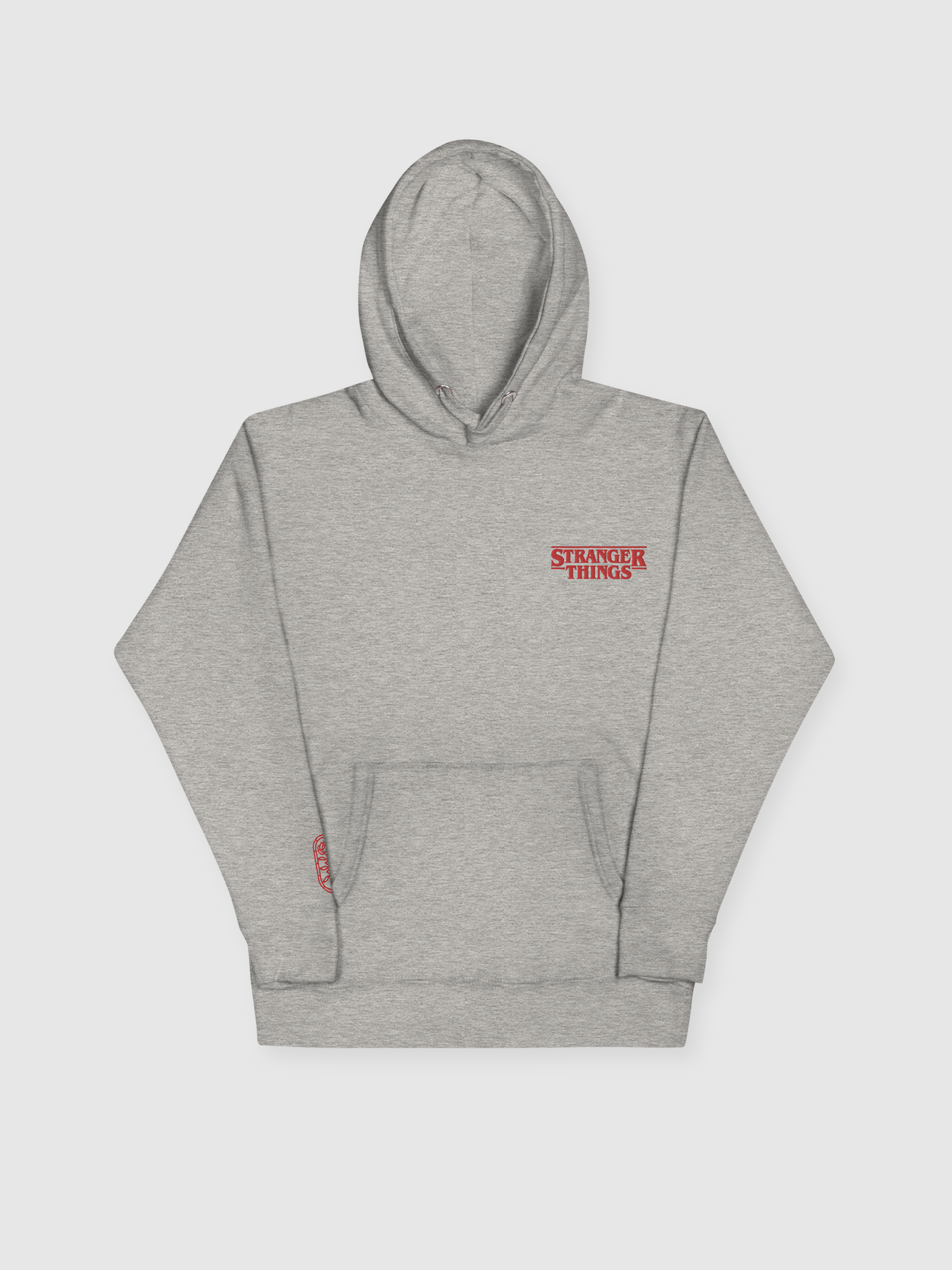 Stranger things grey hoodie best sale