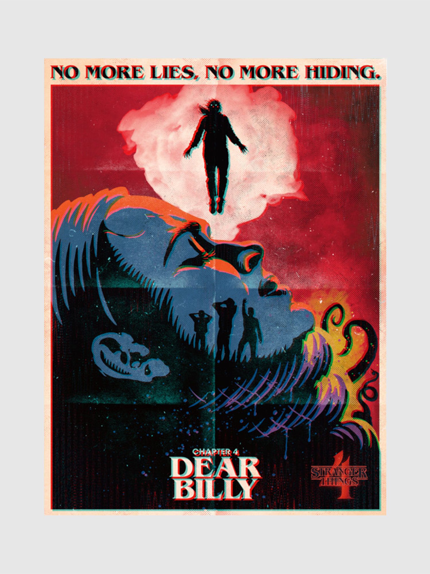 ブッチャービリー Stranger Things アートポスター　公式 Stranger Things Dear Billy Poster | Netflix Shop
