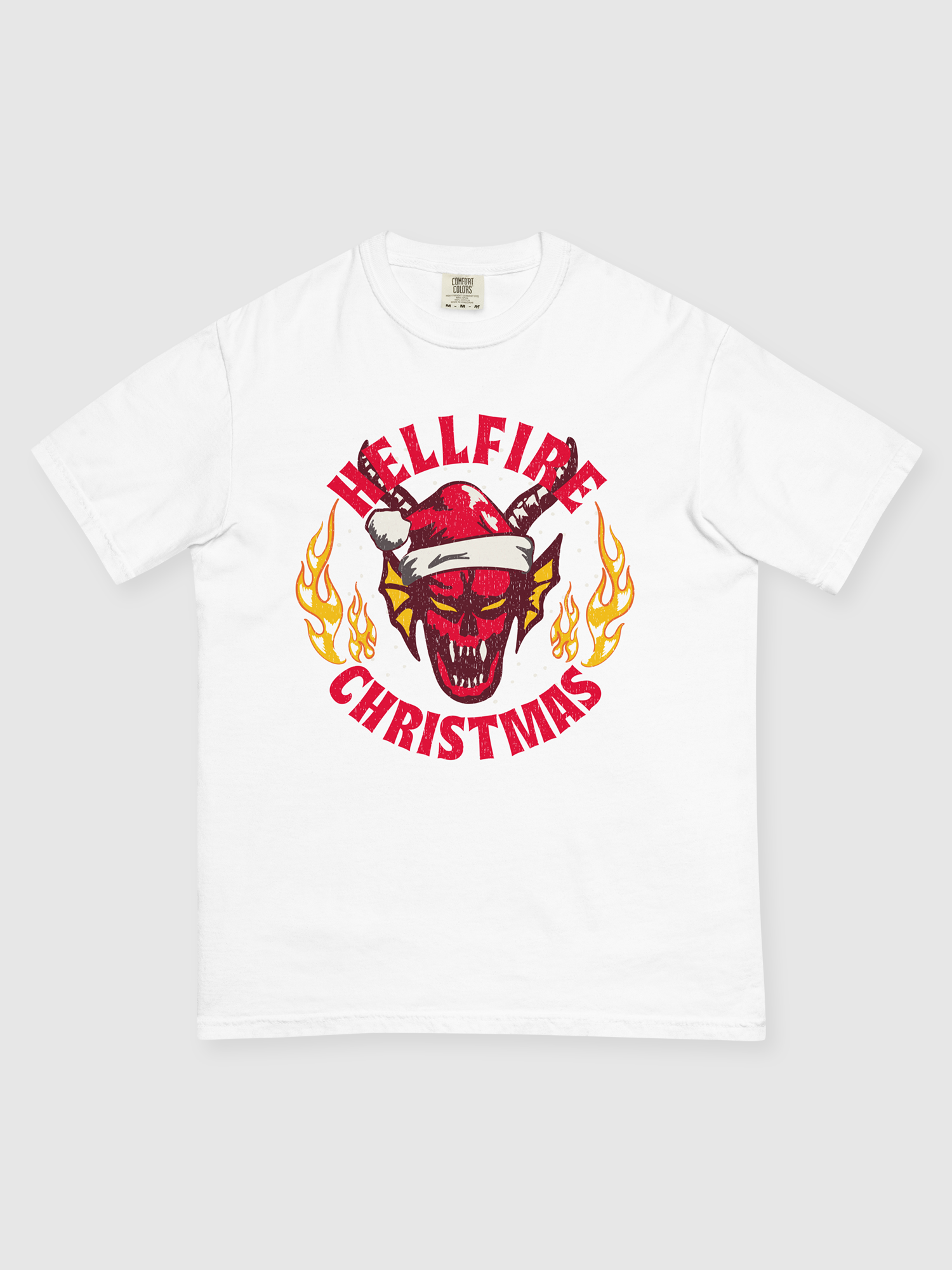 (新品)Netflix ストレンジャーシングス HELLFIRECLUB XL Stranger Things White Hellfire Club Tee | Netflix Shop