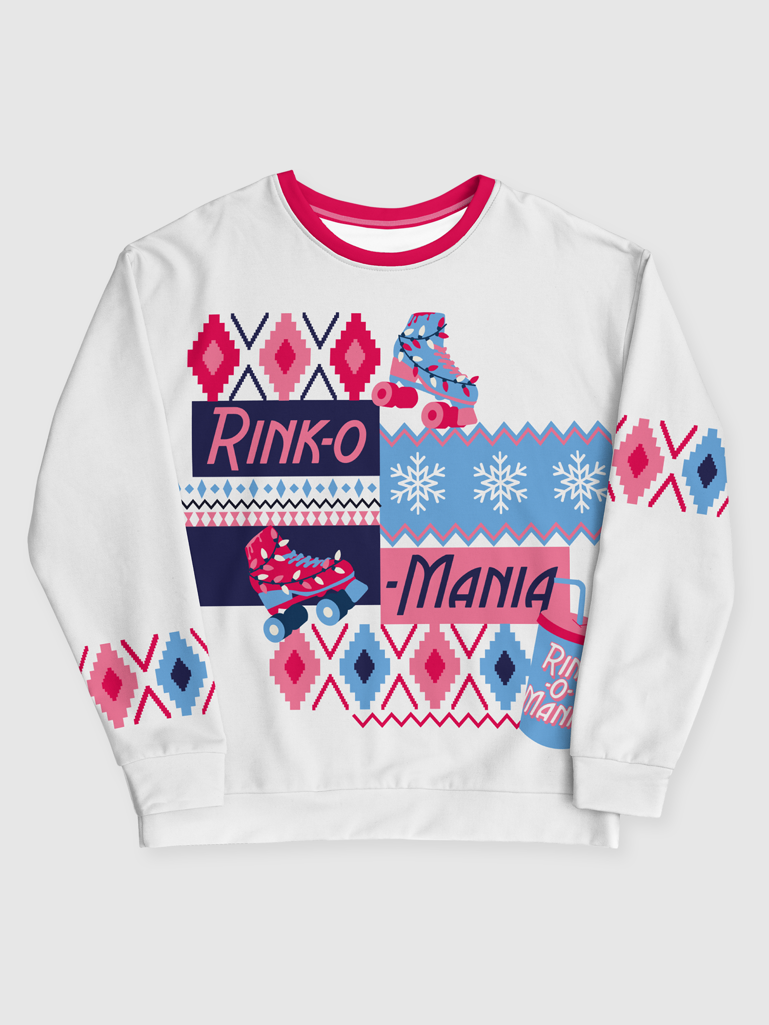 Stranger Things White Christmas Sweatshirt Netflix Shop Xs