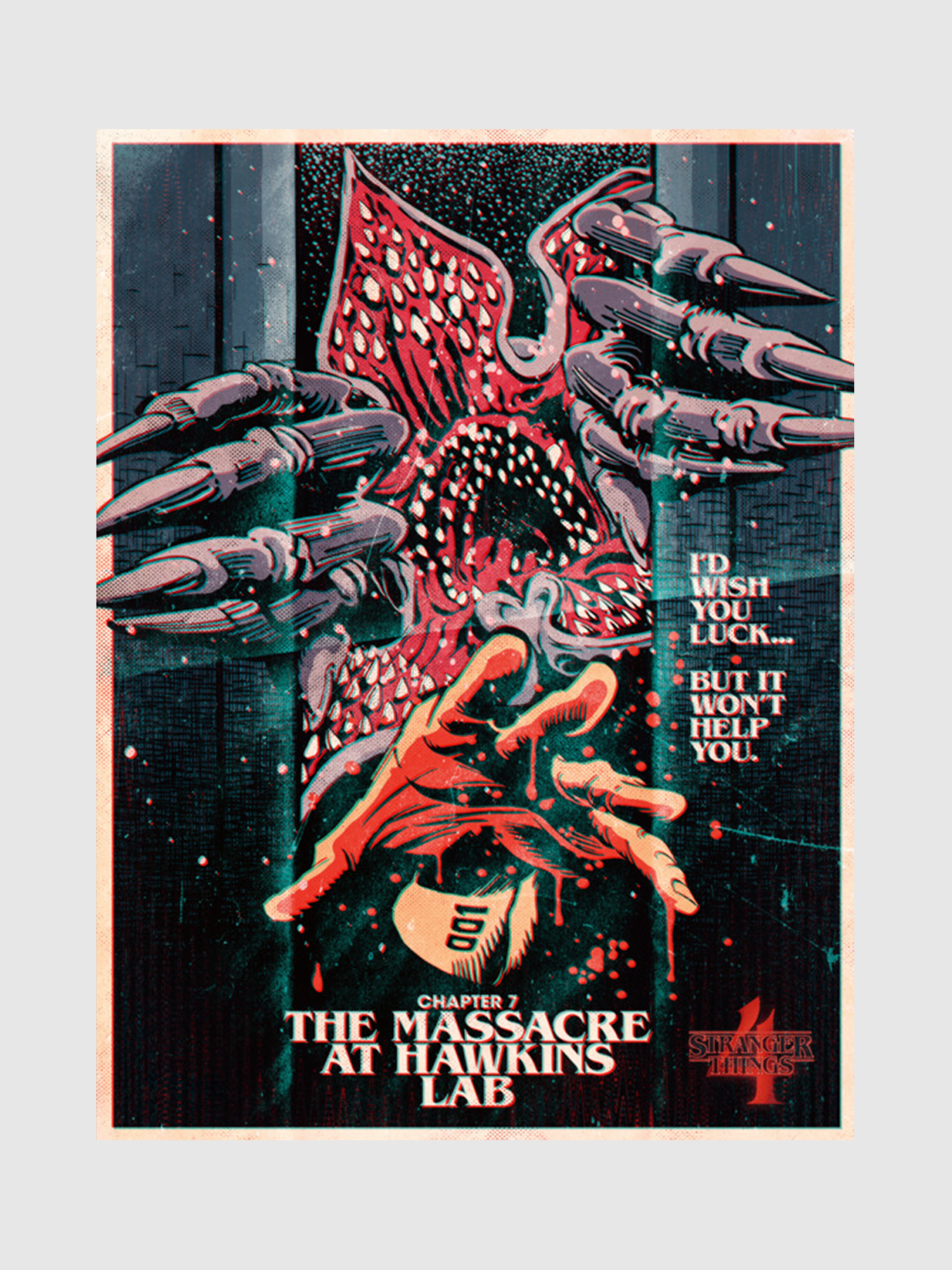 Hawkins Lab Massacre Poster: Stranger Things | Netflix Shop