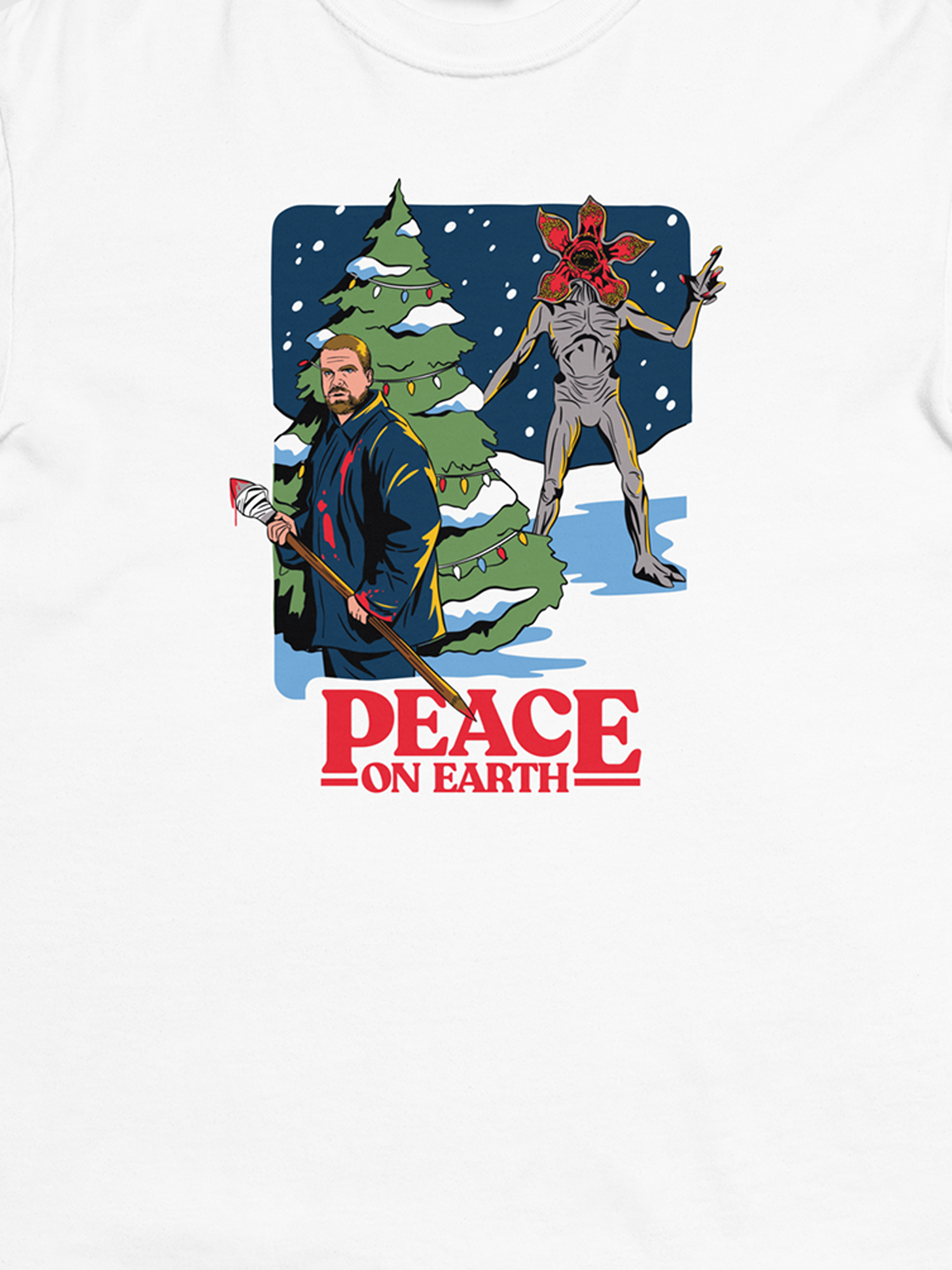 Stranger Things Christmas Shirt Netflix Shop L