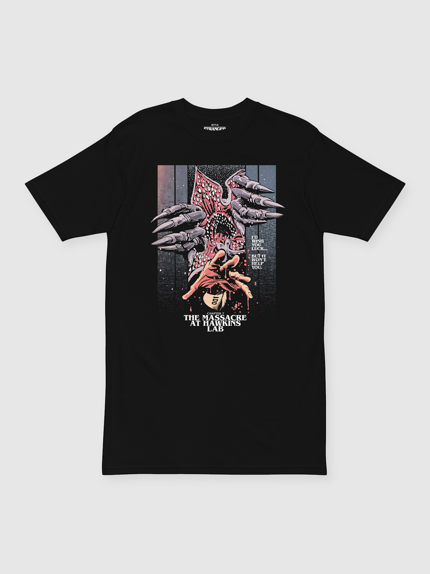 Stranger Things Massacre at Hawkins Lab Shirt | Netflix Shop