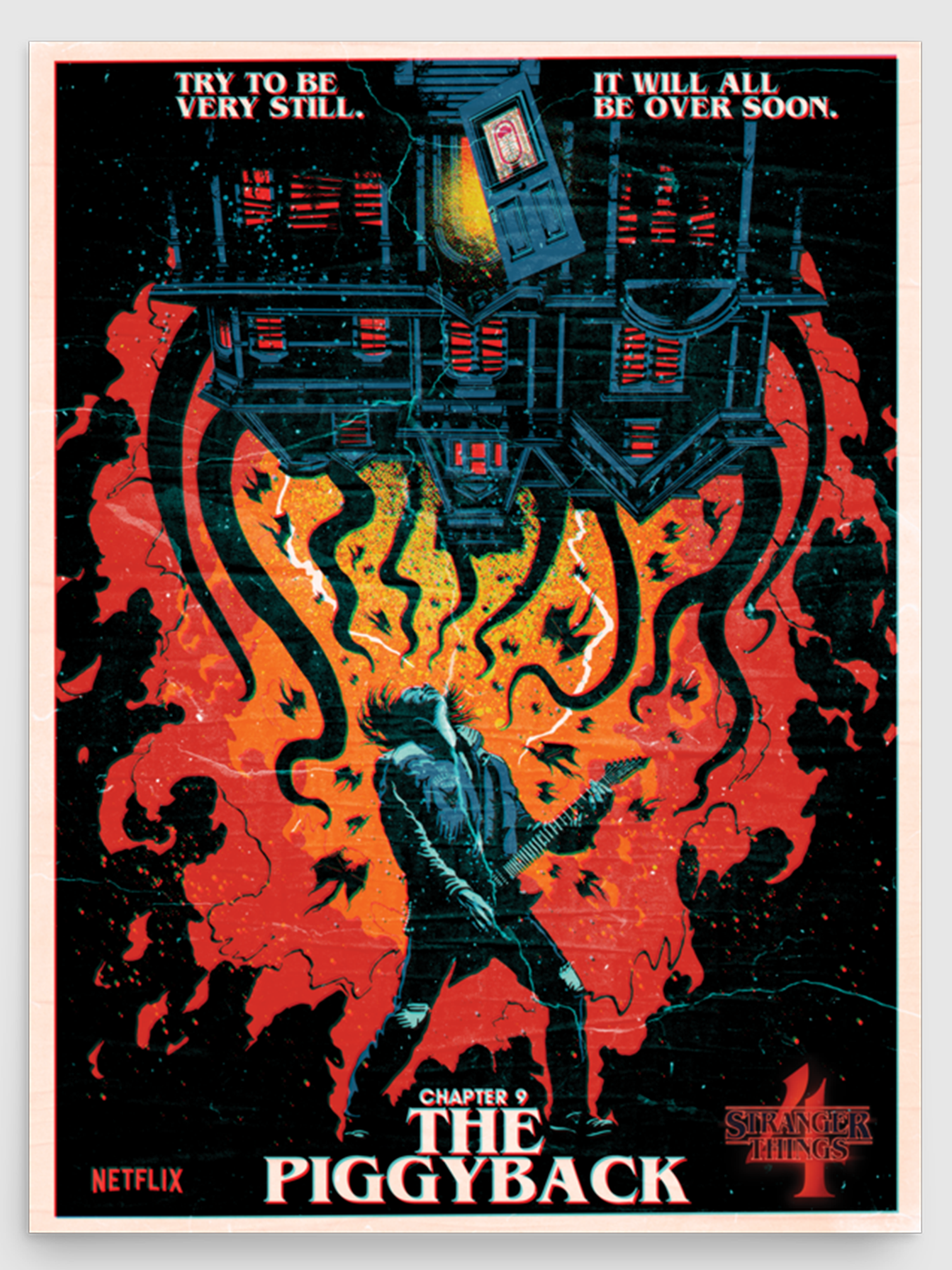 Stranger Things The Piggyback Poster | Netflix Shop Stranger Things The Piggyback Poster | Netflix Shop