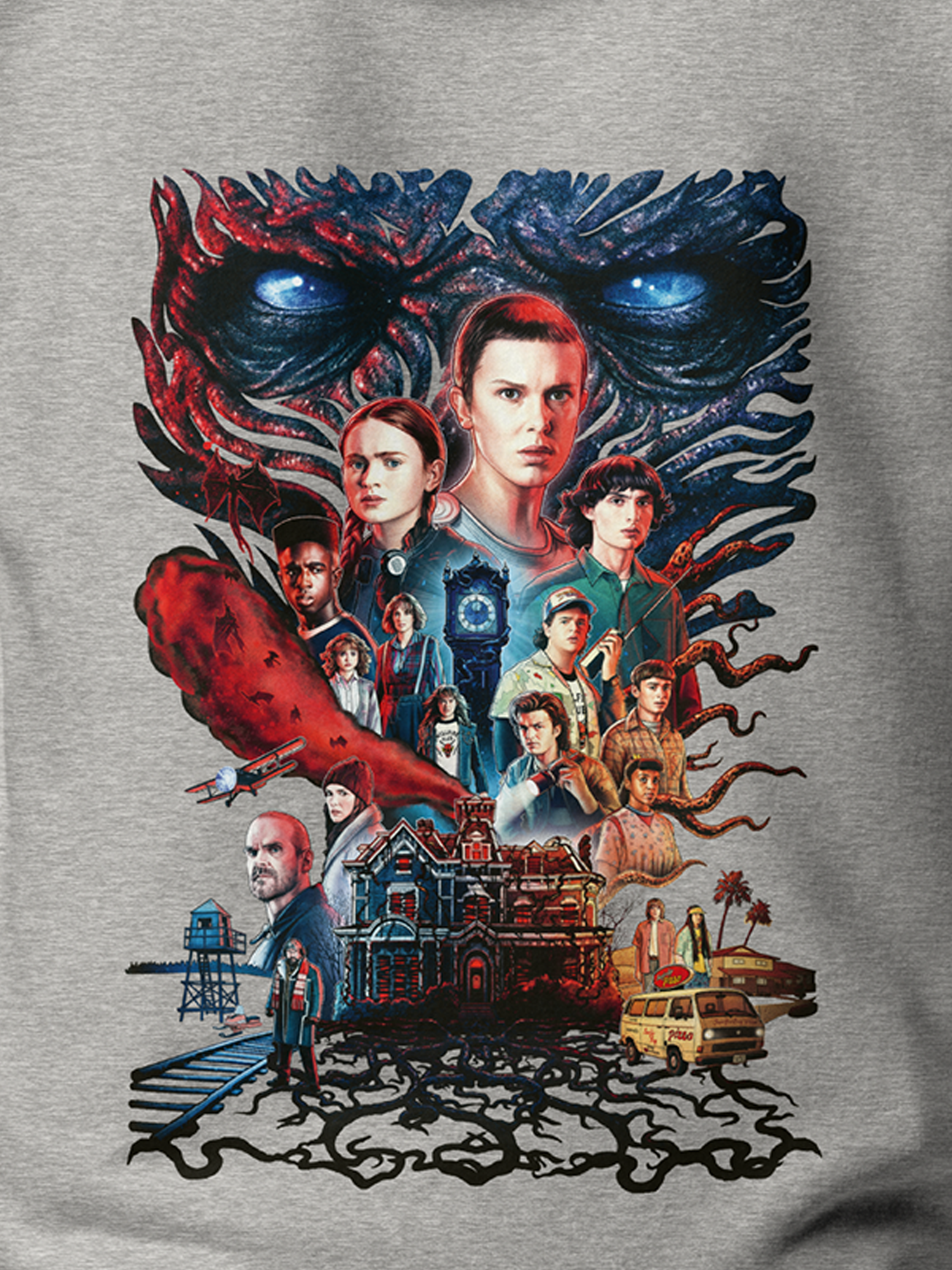 【STRANGER THINGS】コラボ配色パーカー Stranger Things x ARUMANA Vecna/001 Zip Hoodie – V.A. TOKYO ONLINE