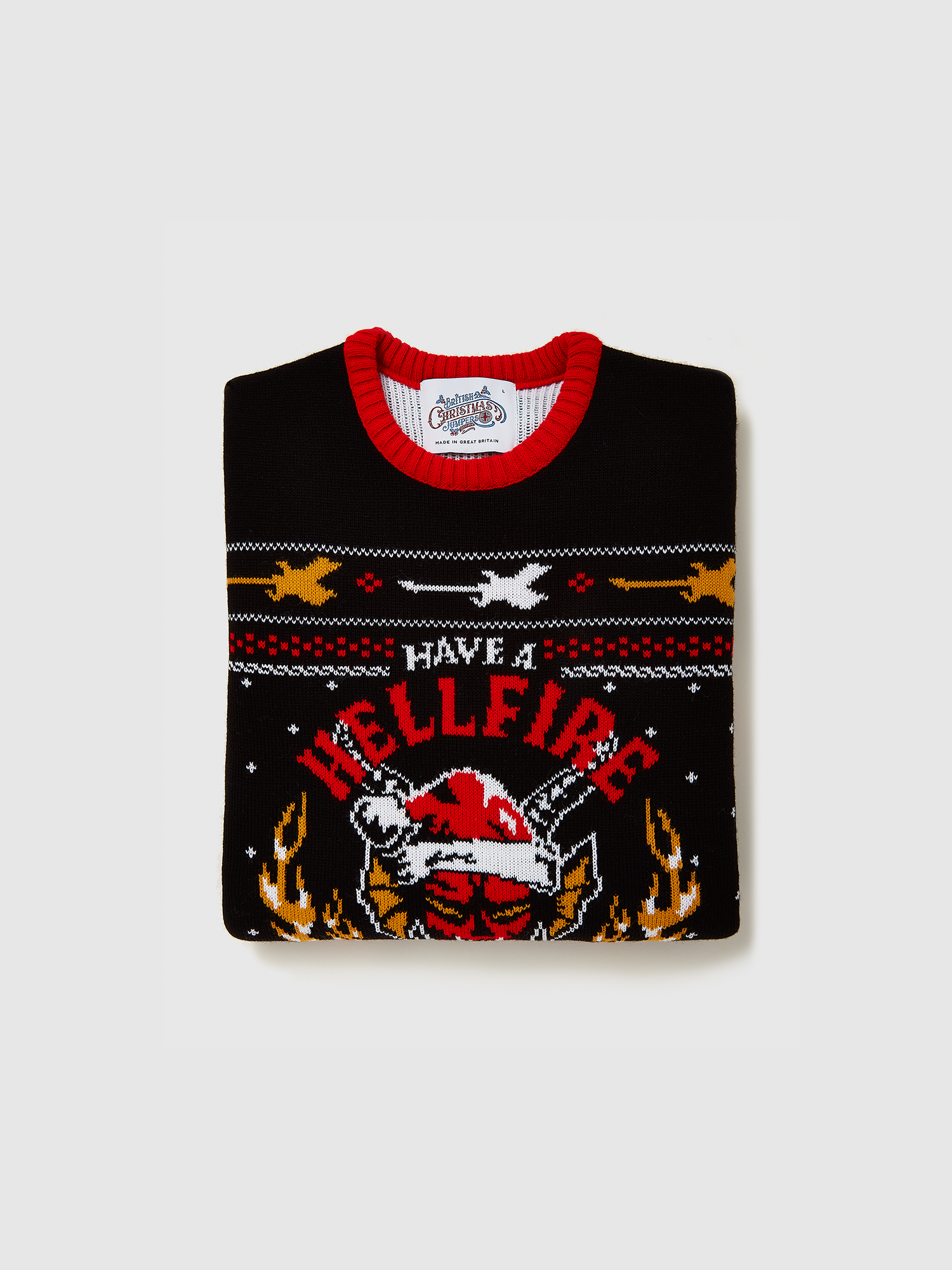 Hellfire Club Ugly Christmas Sweater Netflix Shop
