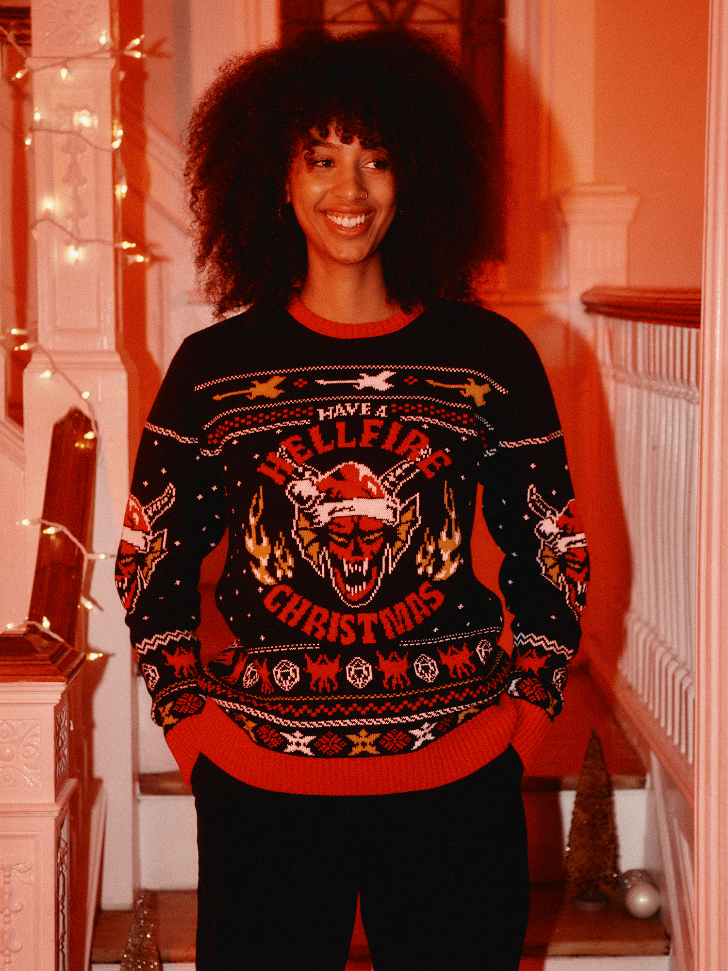 Hellfire Club Ugly Christmas Sweater Netflix Shop