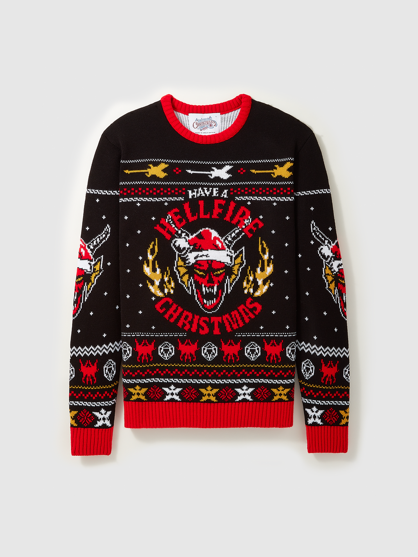 Hellfire Club Ugly Christmas Sweater Netflix Shop